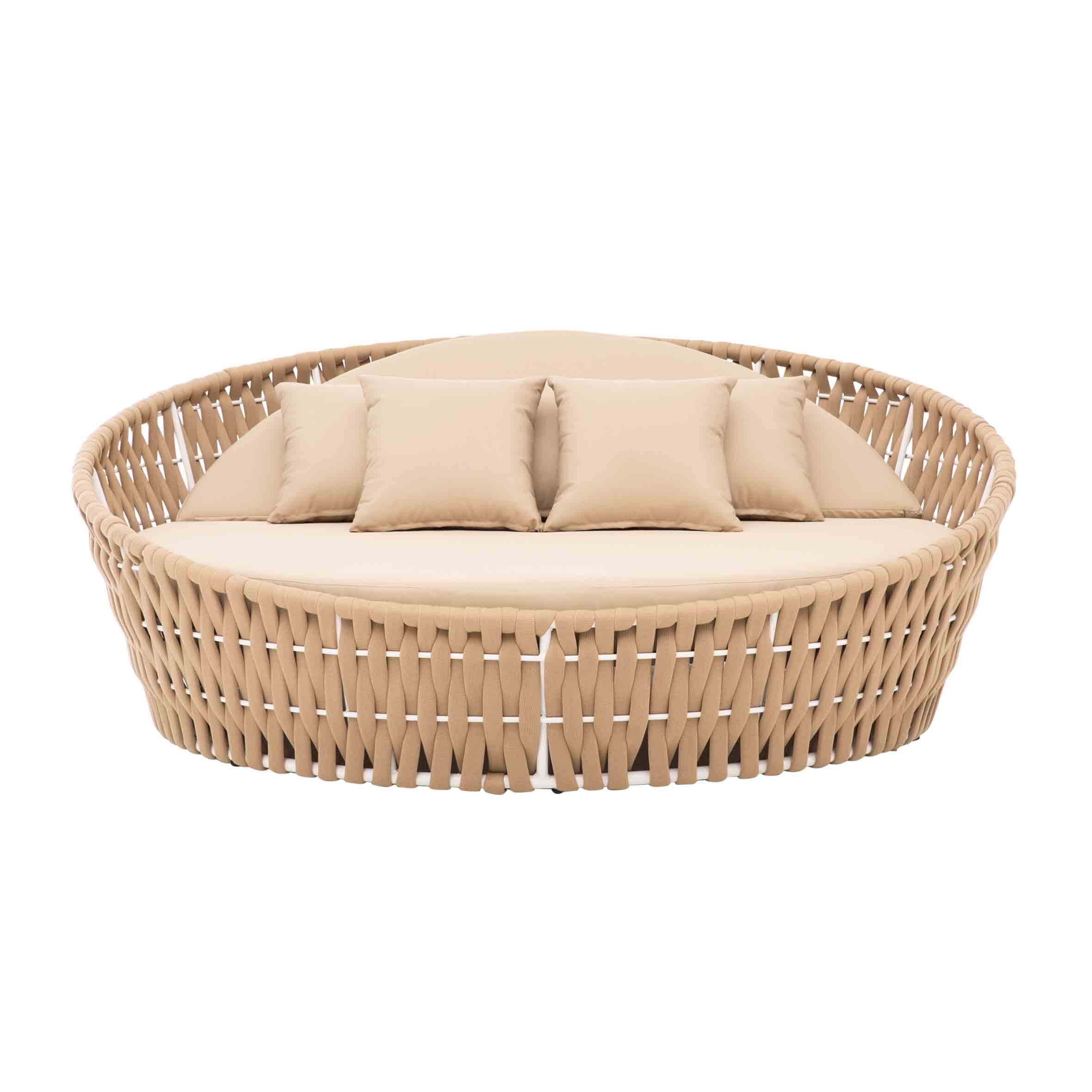 Art rope round daybed S4
