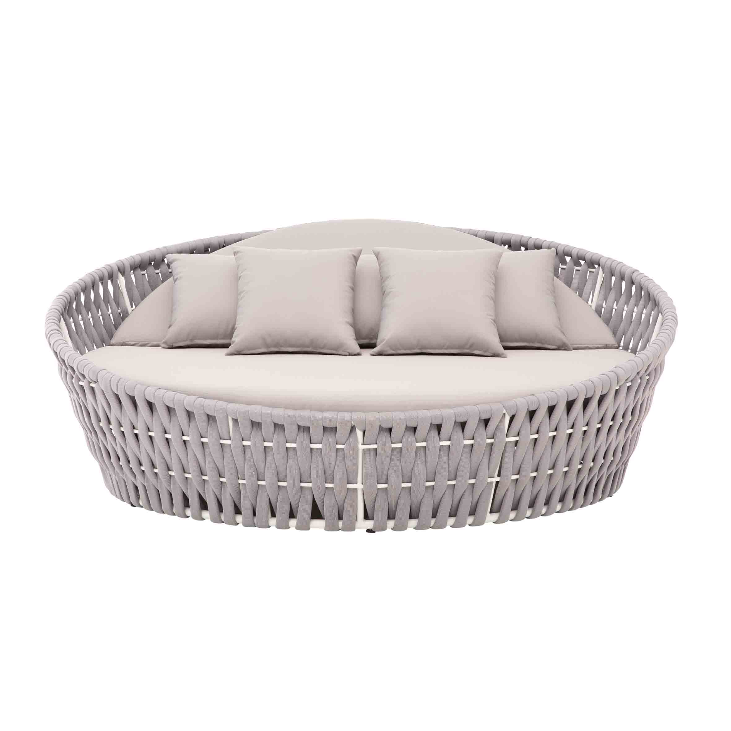 Art rope round daybed S8