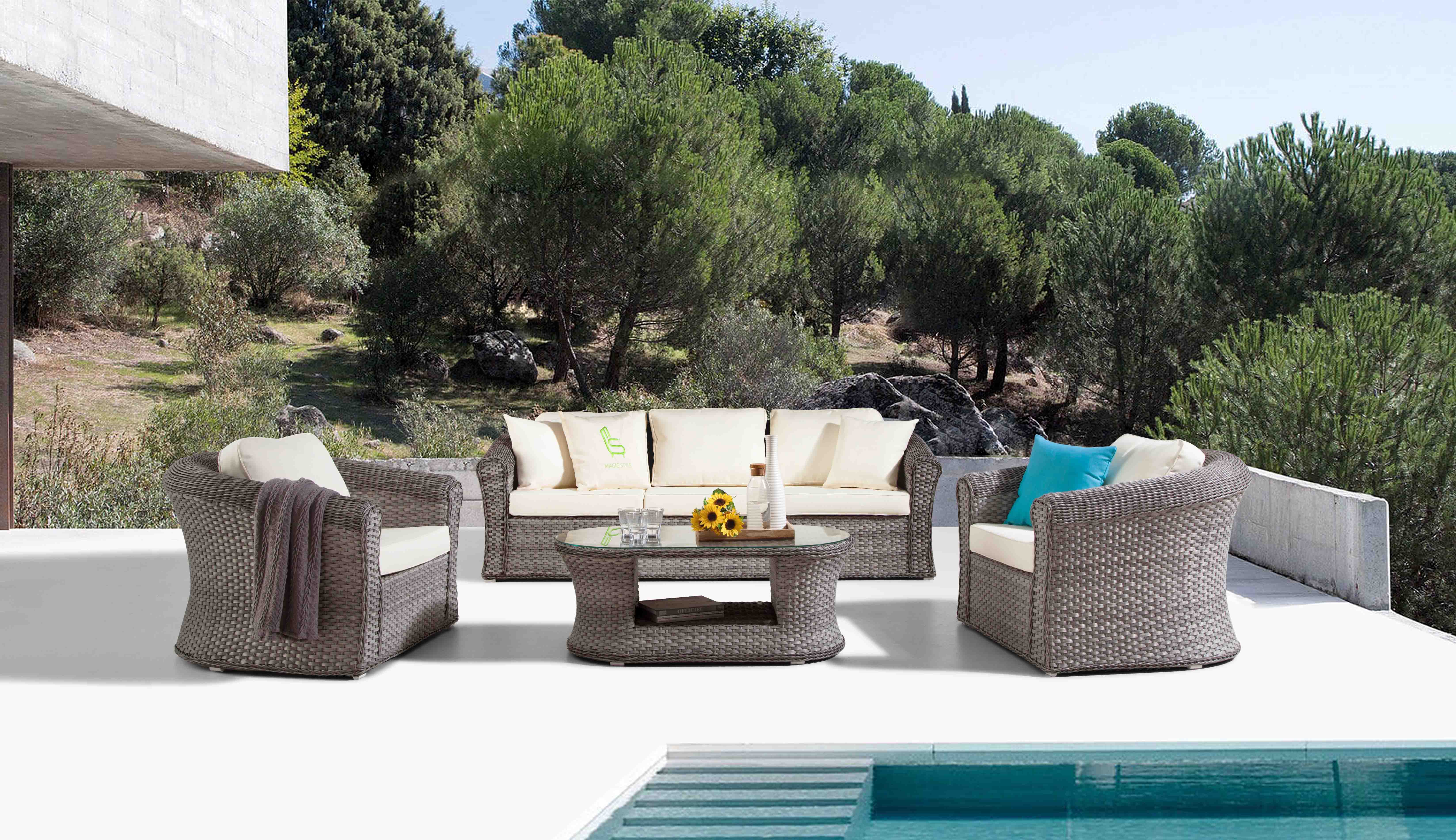 Autumn rattan sofa set S1