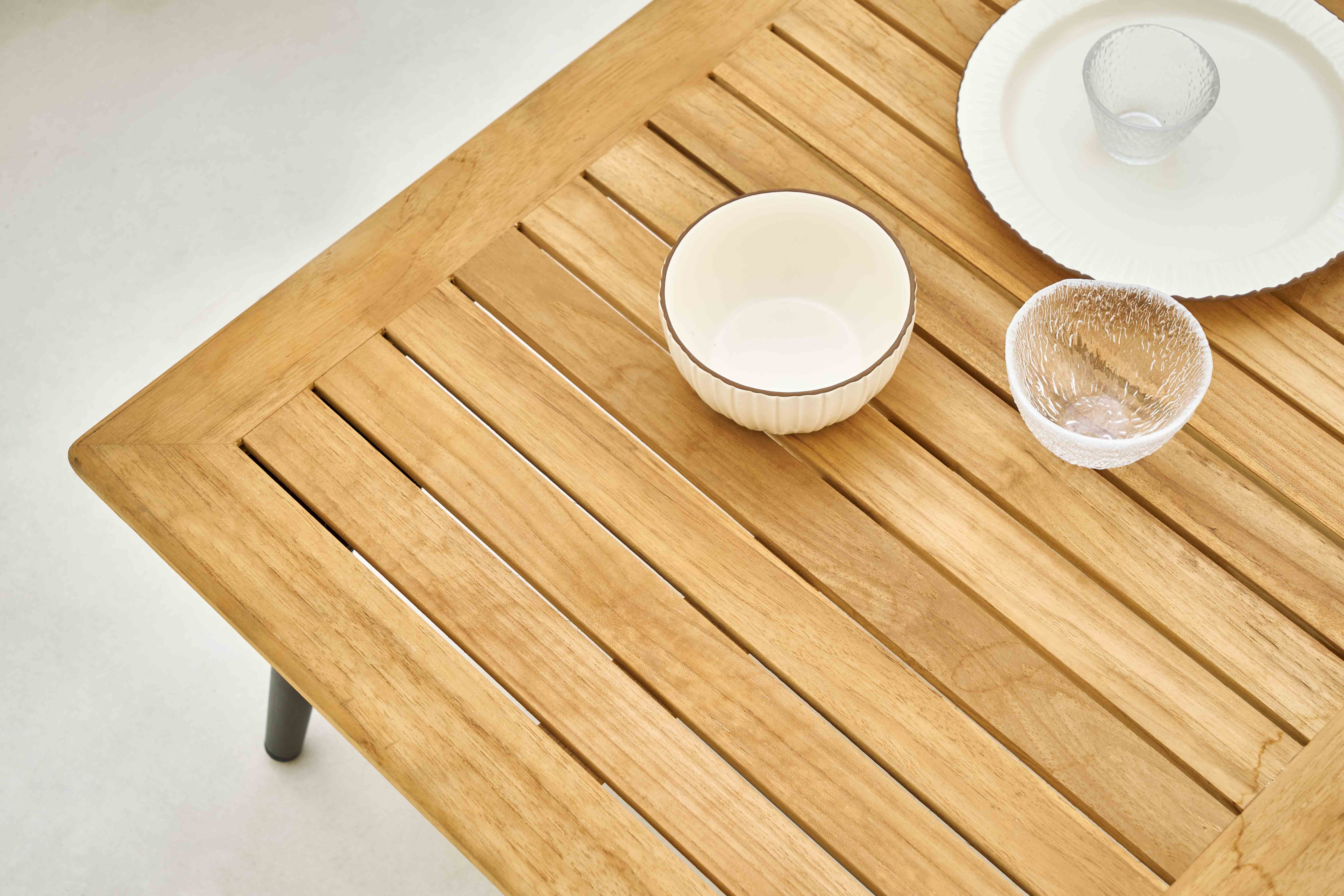 שולחן קפה מעץ טיק בוראה D3
