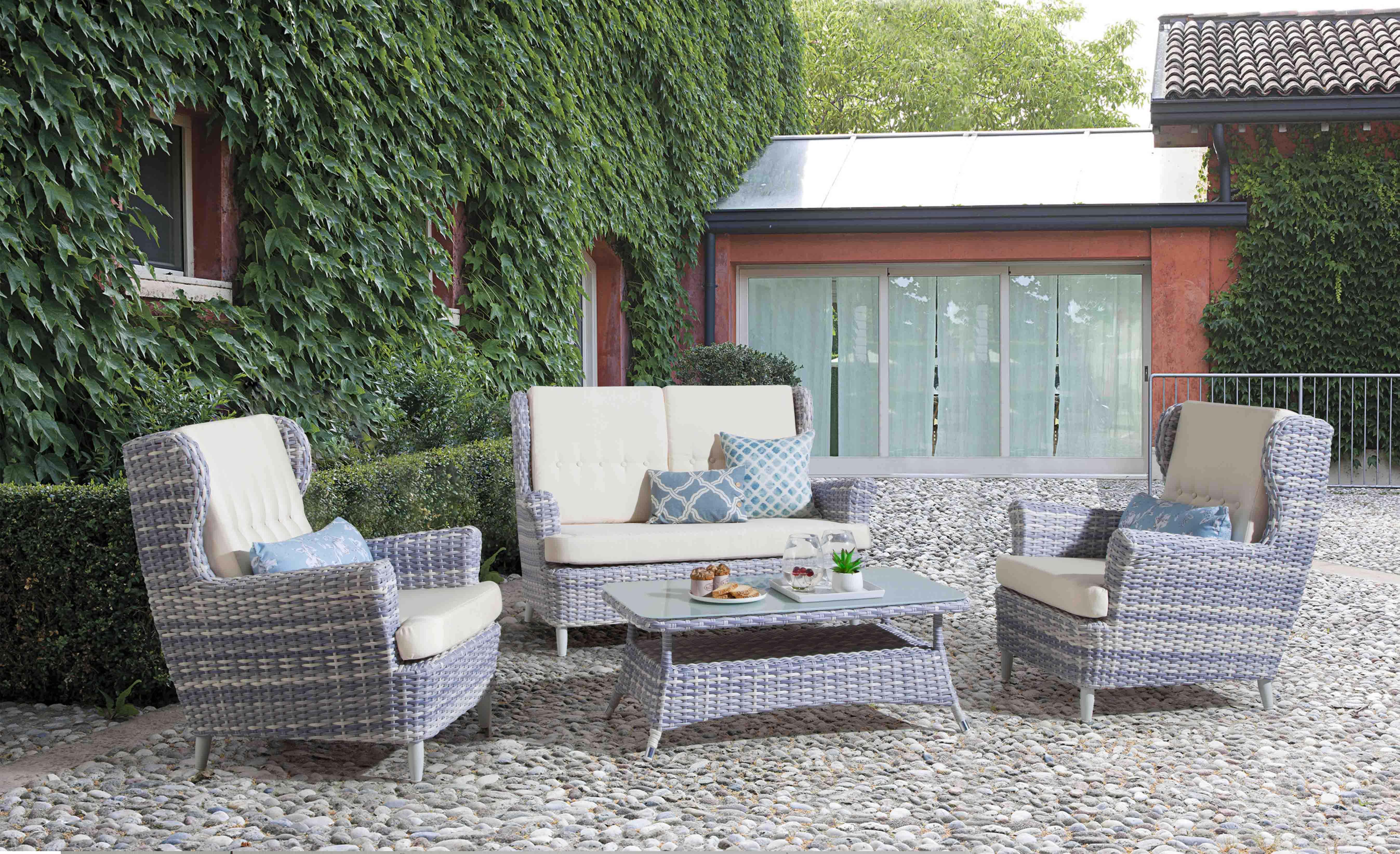 Butterfly rattan sofa set S3