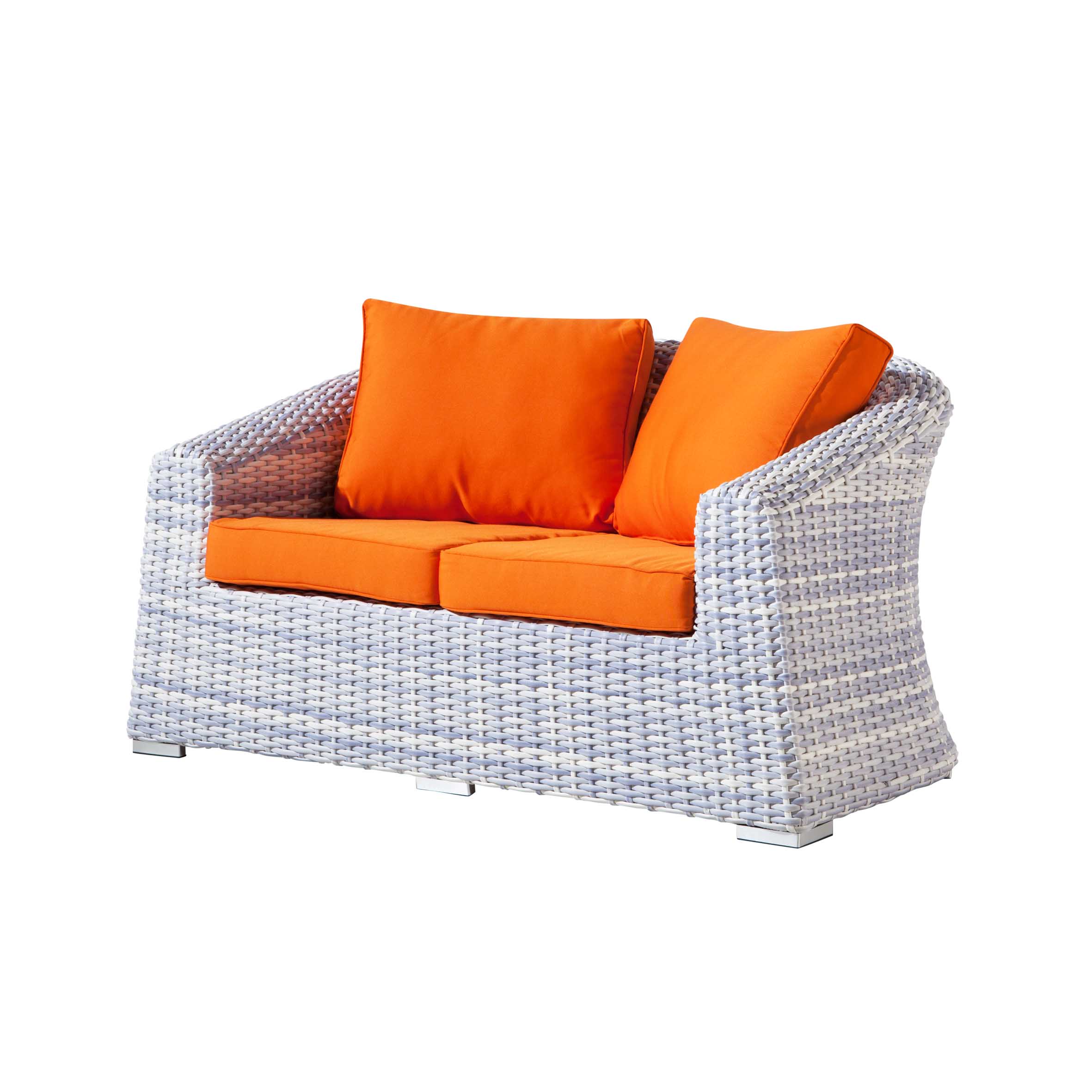 Xewna rattan 2-kursiyê sofa S1