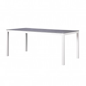 Enjoy alu. rectanle table (Stone glass) S3