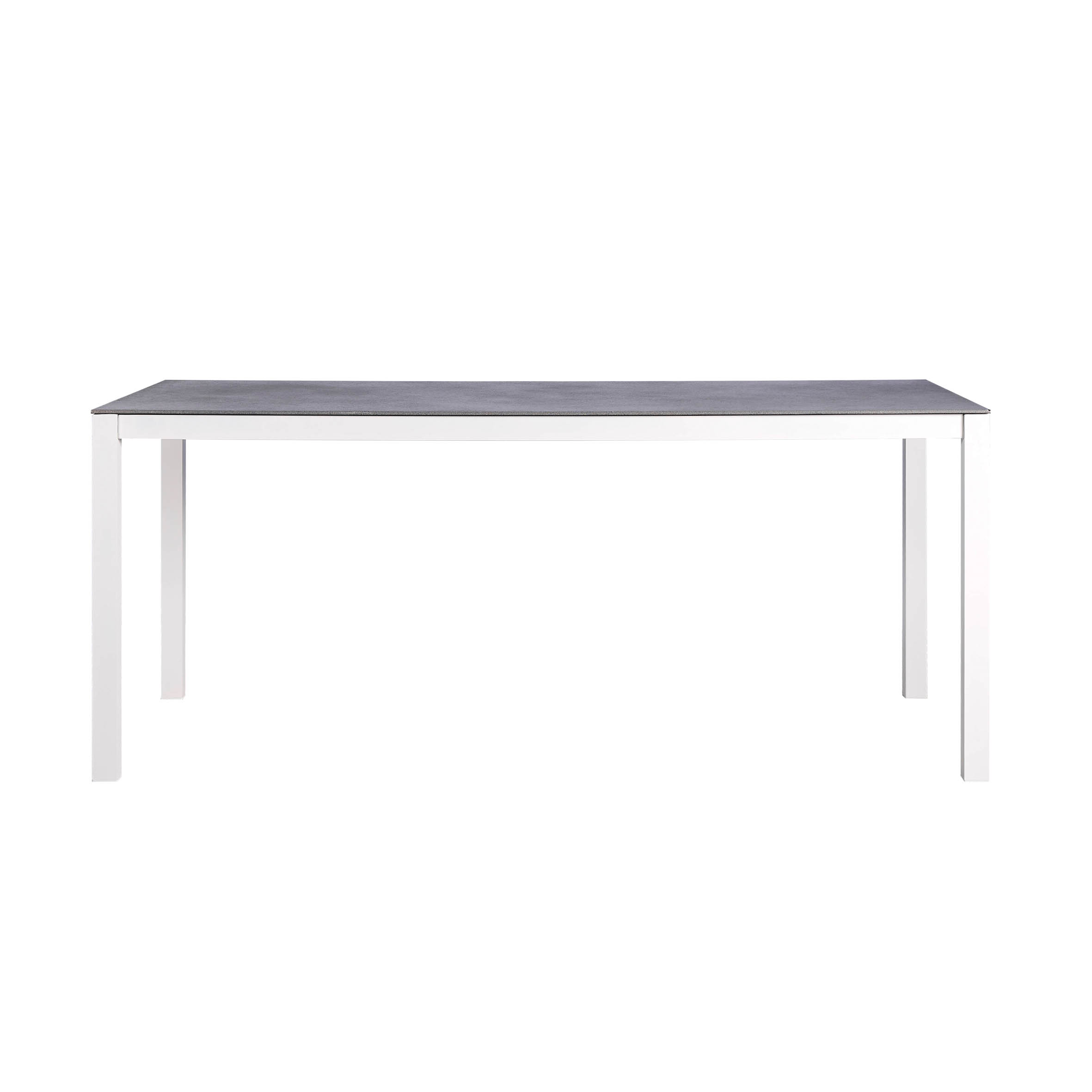 Godetevi l'alluminio.tavolo rettangolare (Vetro pietra) S4