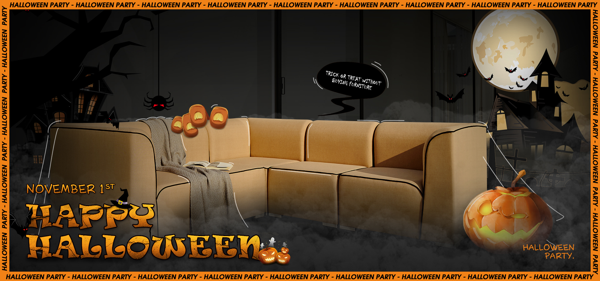 banner ng Halloween