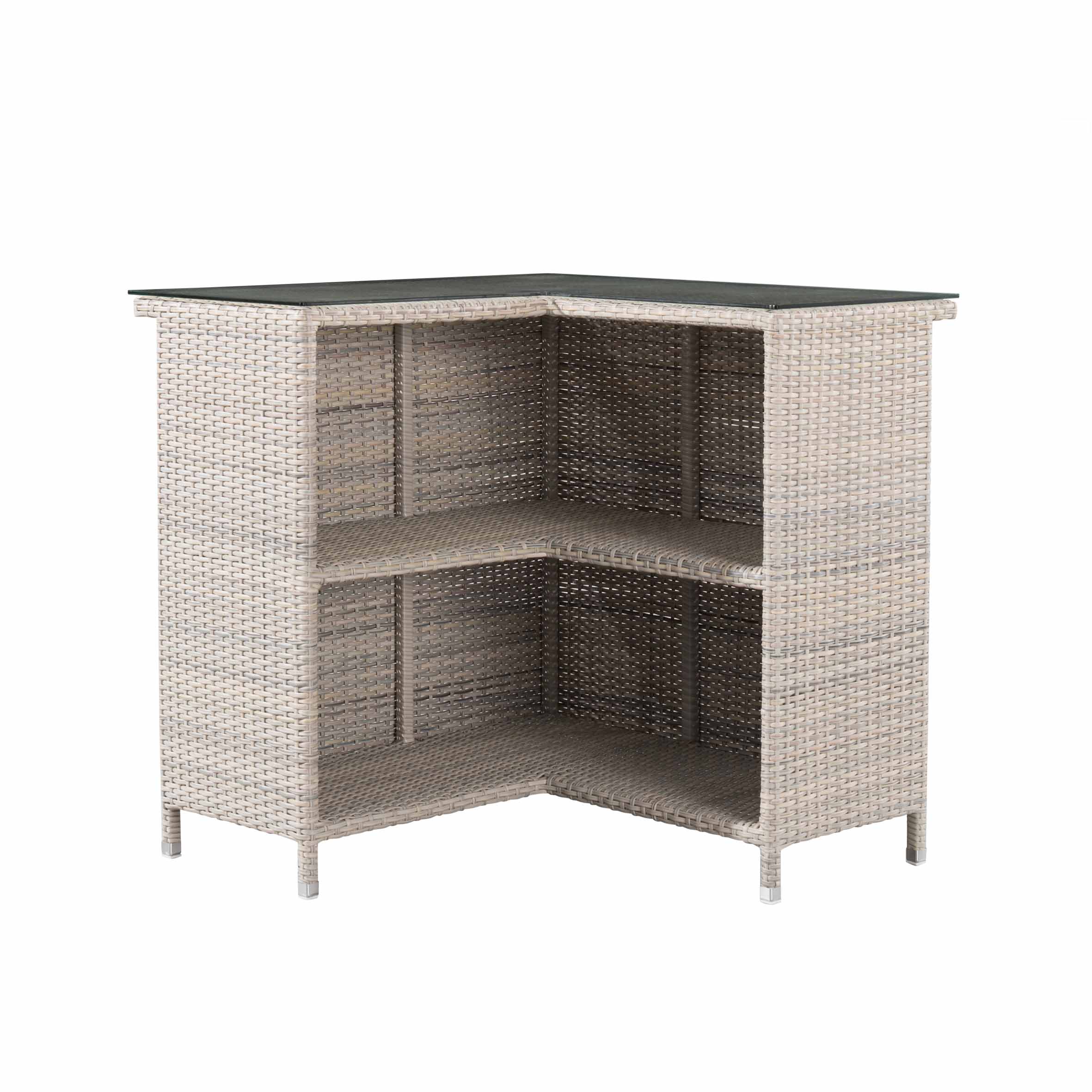 Ideal rattan burchakli bar stoli S2