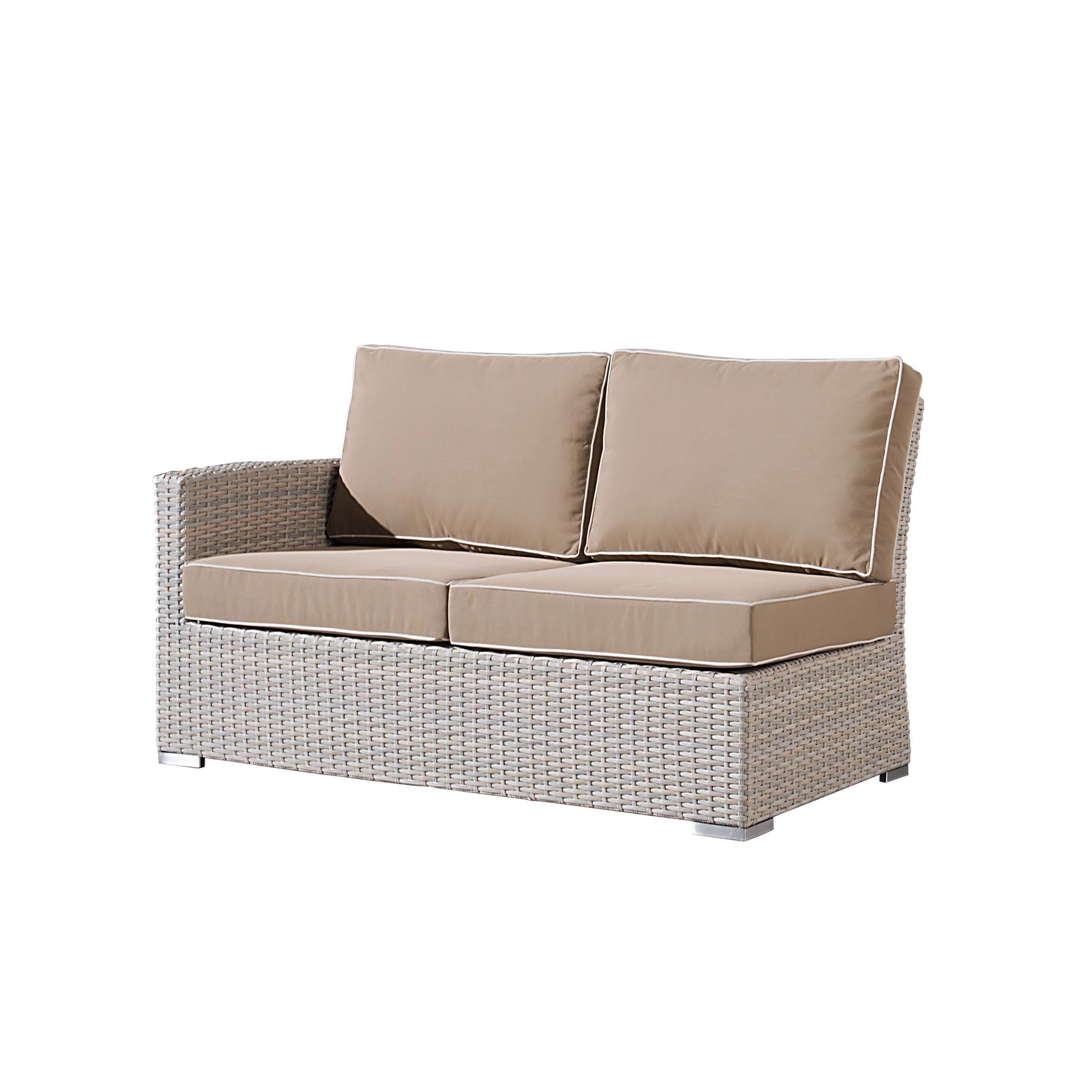 Idealna sofa 2-osobowa z rattanu prawego S1