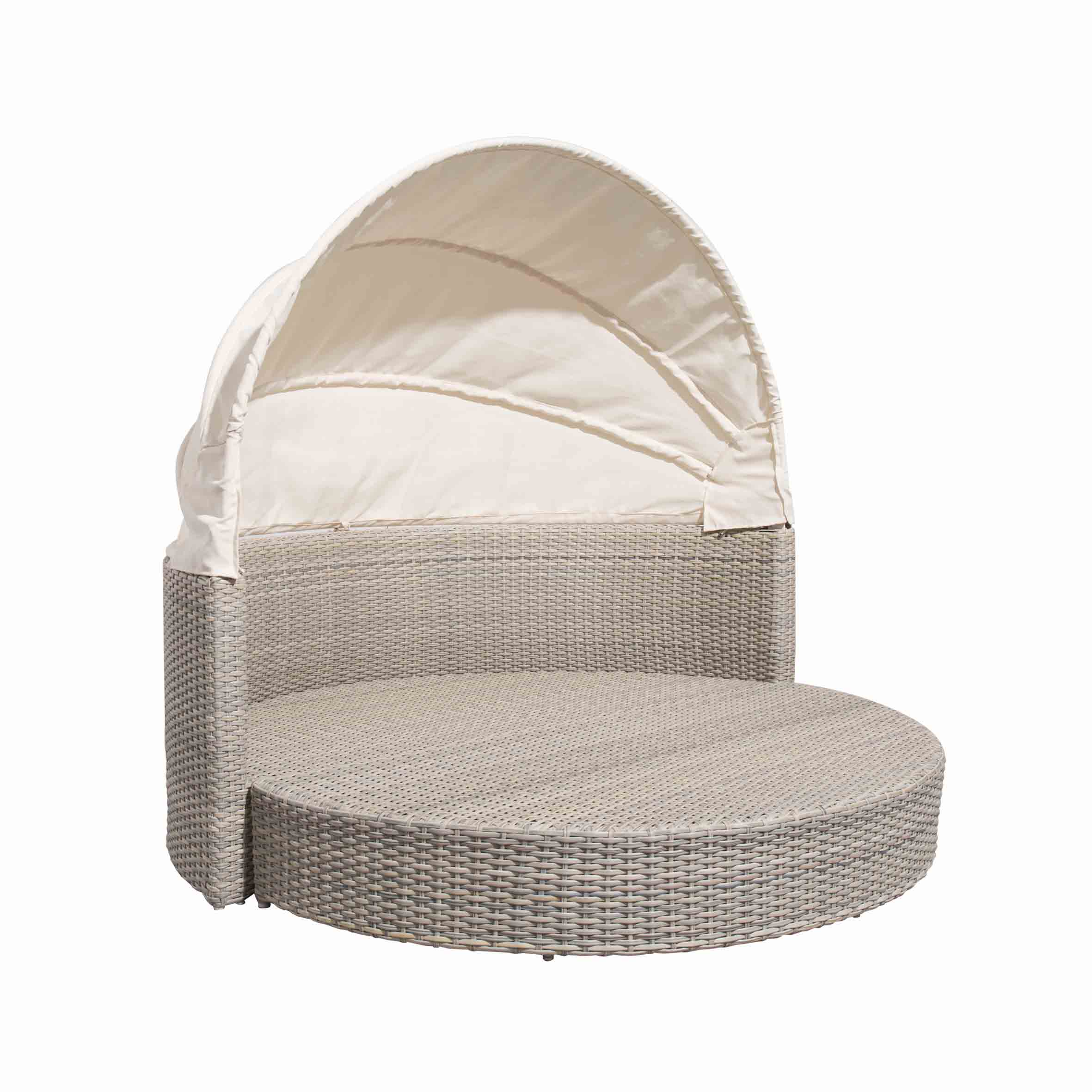 Ideal rattan round daybed S4