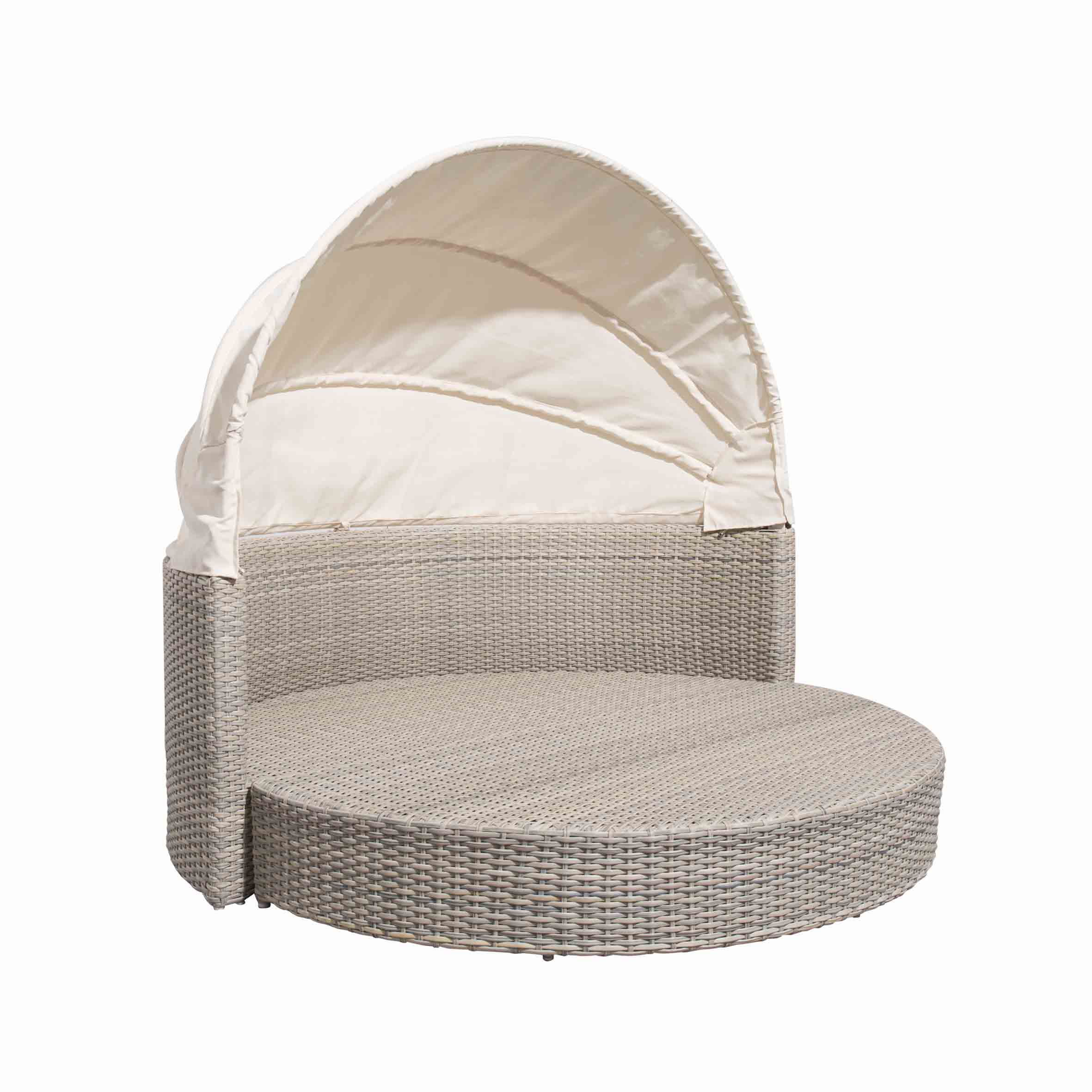 Mainam na rattan round daybed S4