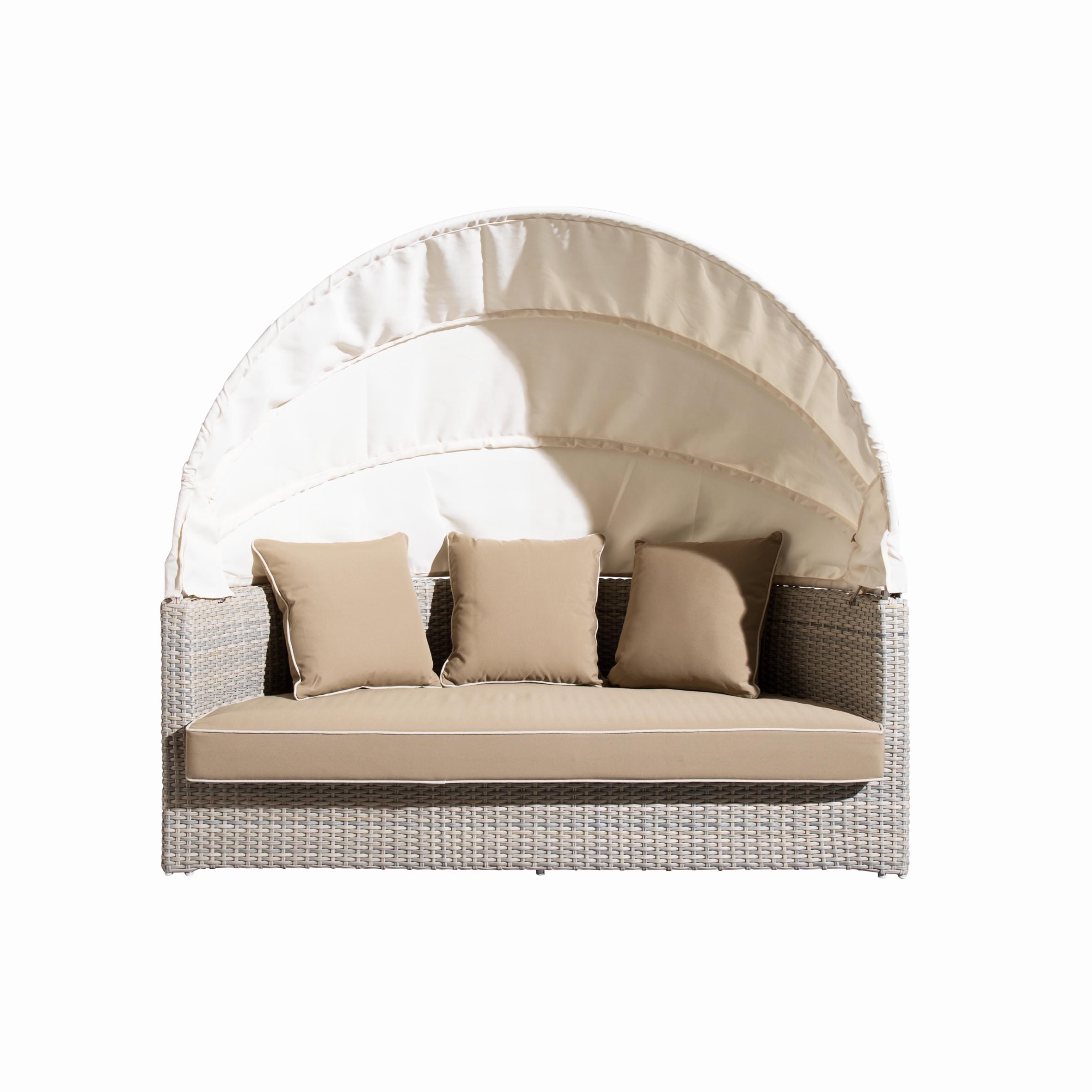 Ideal rattan round daybed S5