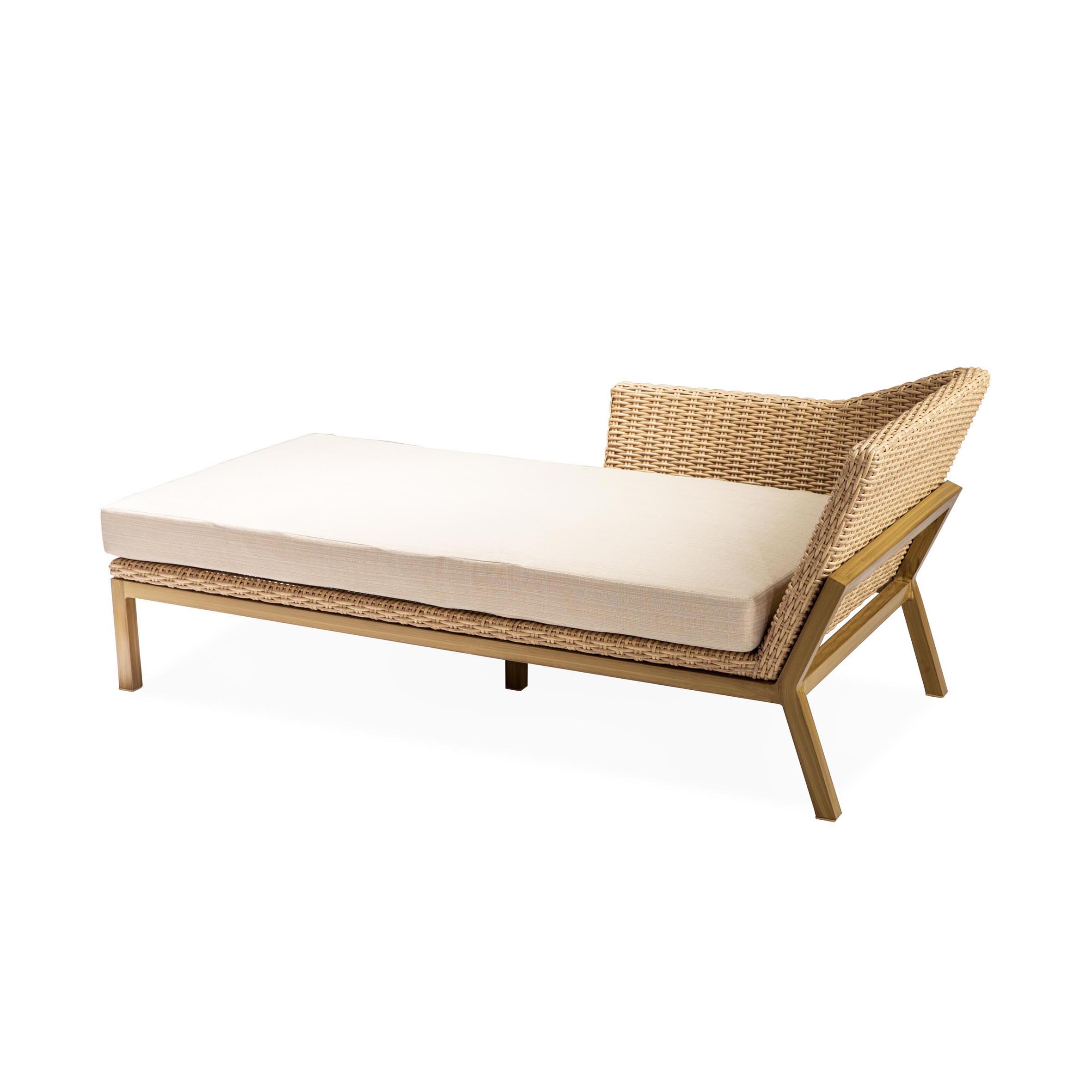 Chaise longue en rotin Laffey S1