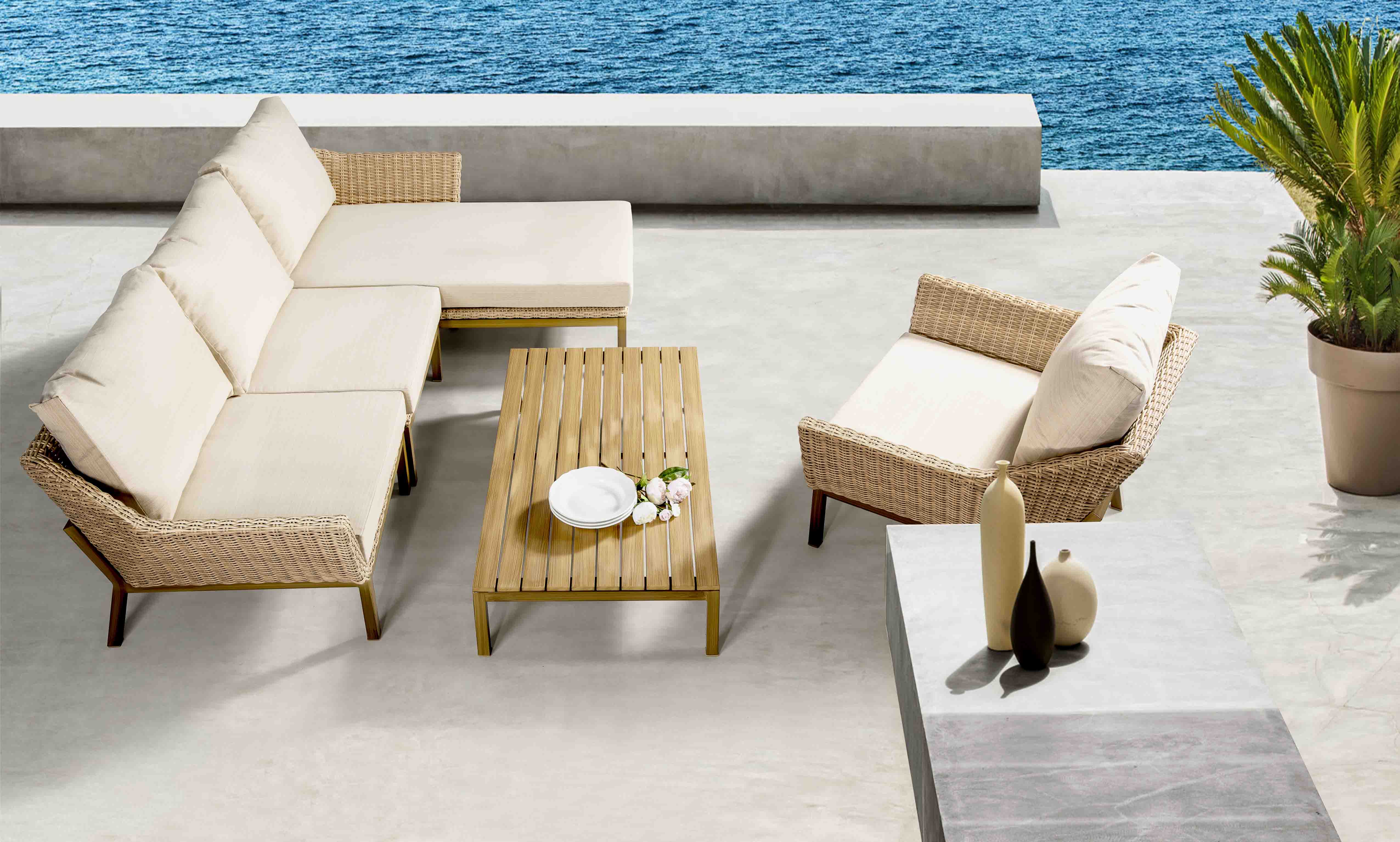 Laffey rattan Sofa set S6