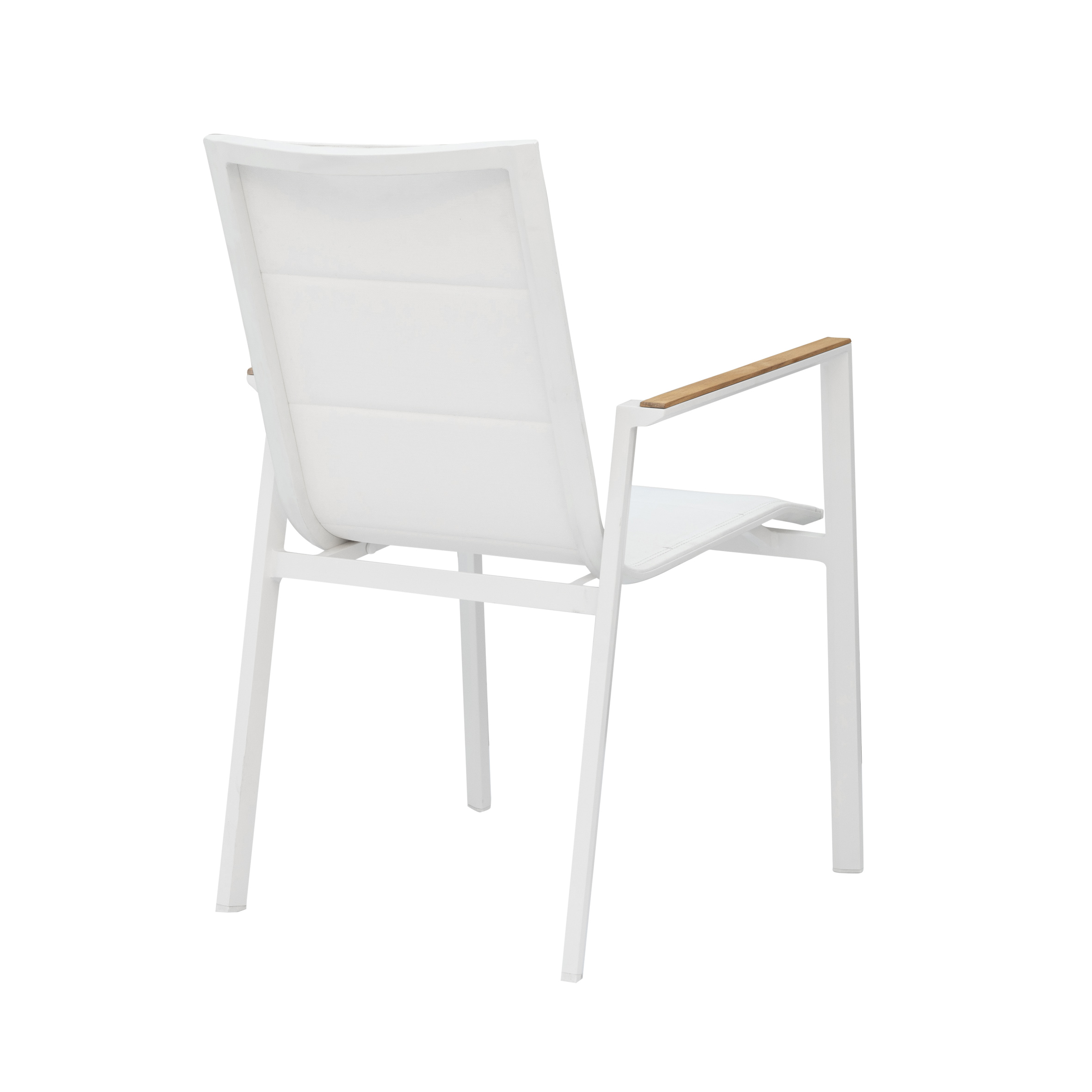 Luca textile chair ine teak S2