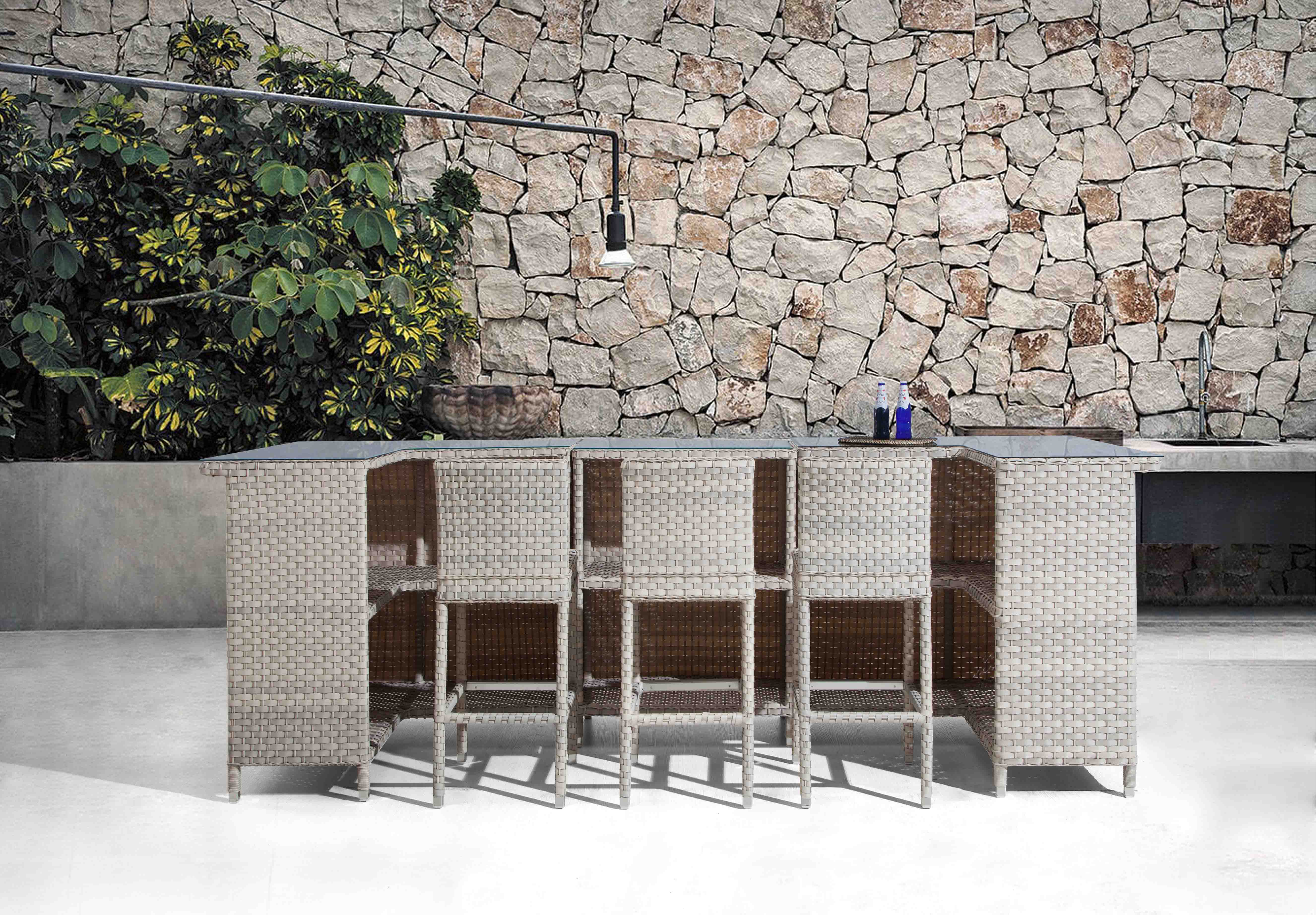 Master rattan bar set S2