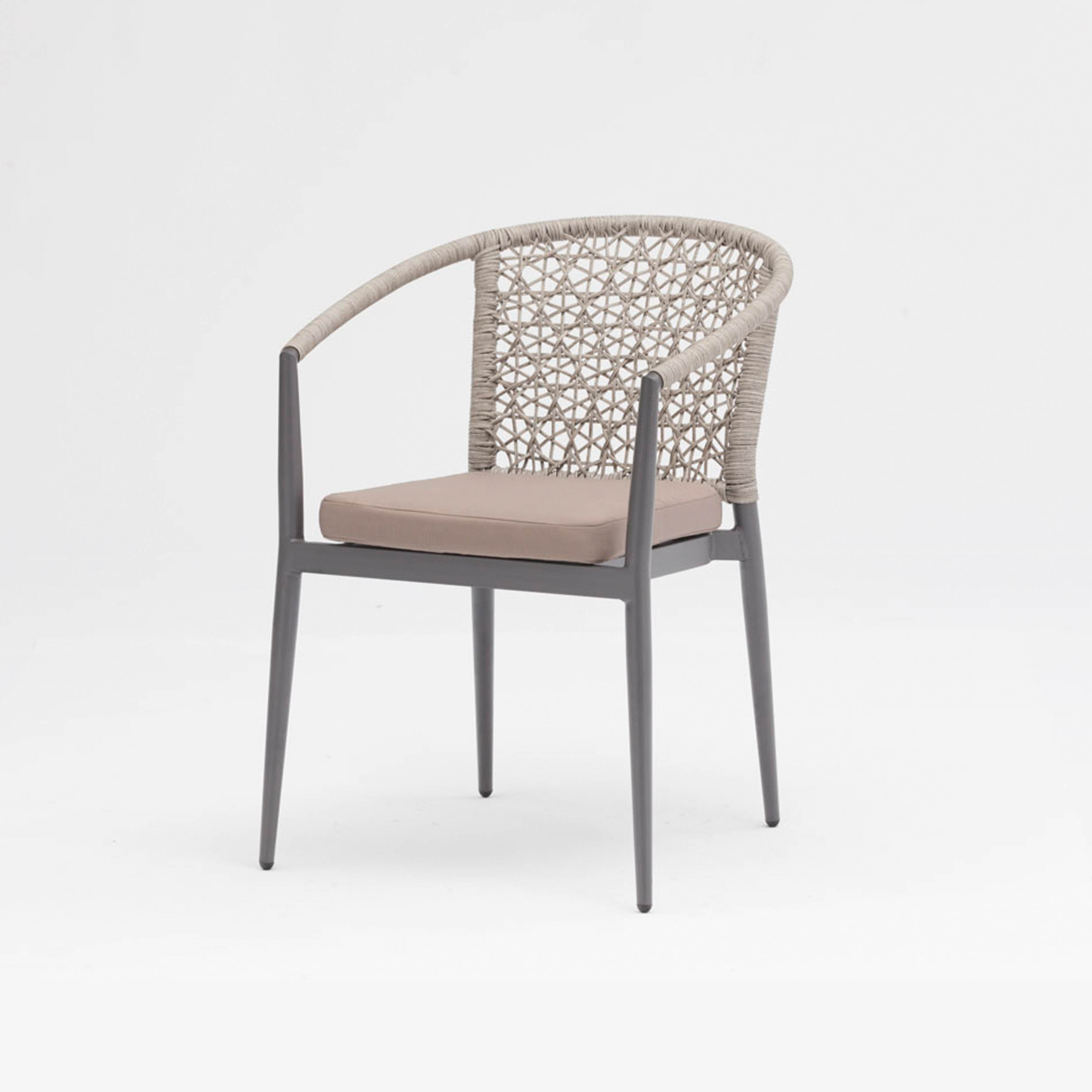 Meer rope dining chair Khaki S1