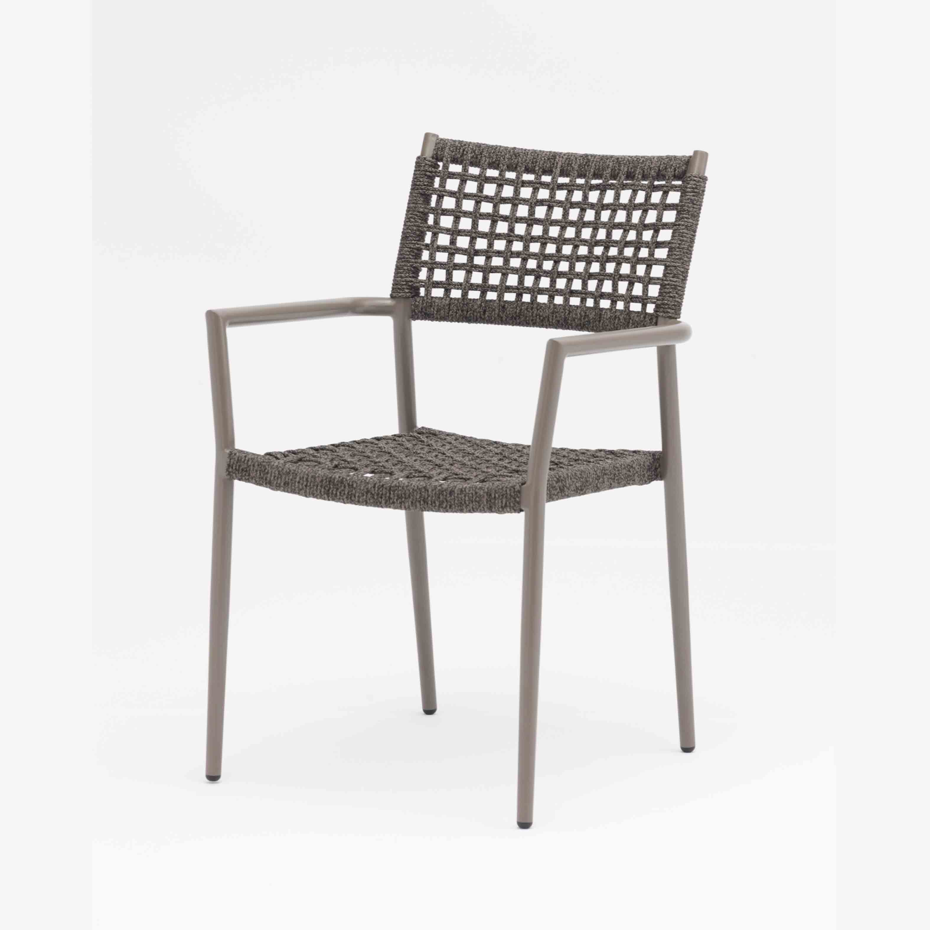 Mocha rope dining chair S6