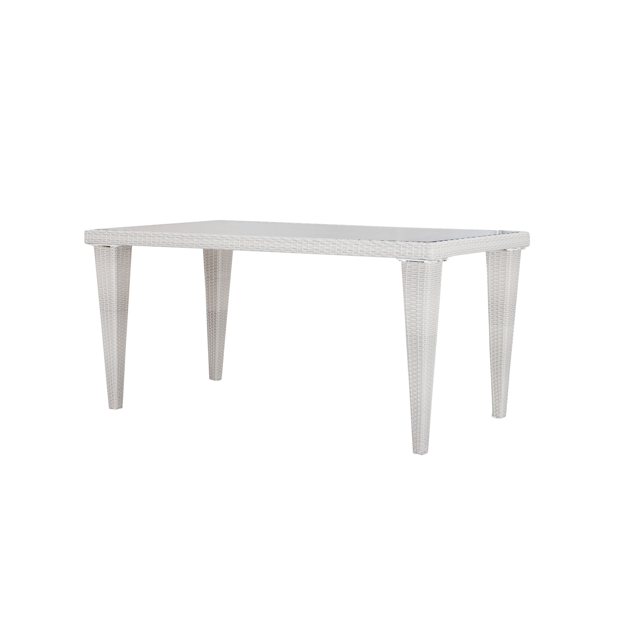 Table rectangulaire en rotin Nadia S1