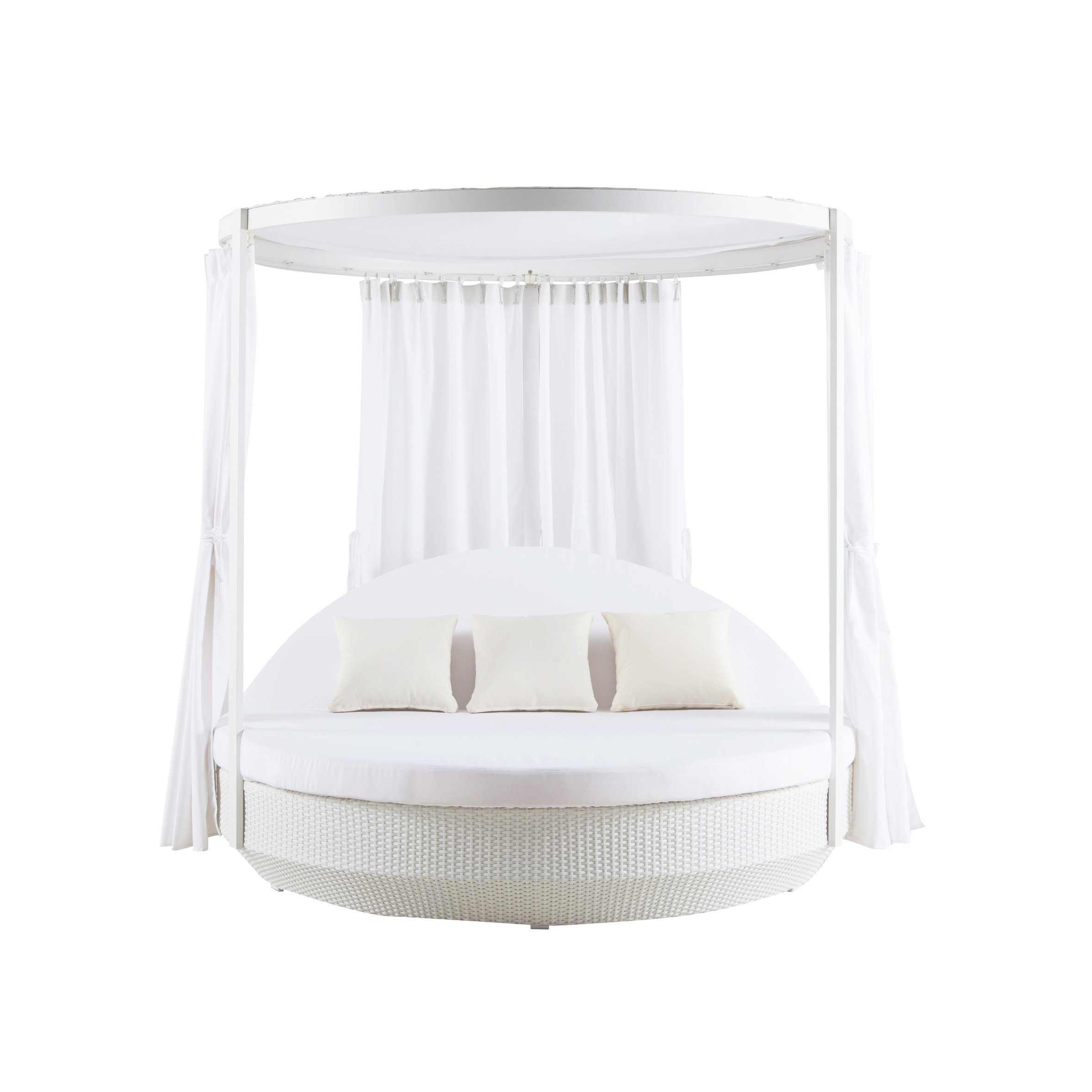 Paradise rattan daybed e nang le lesira S3