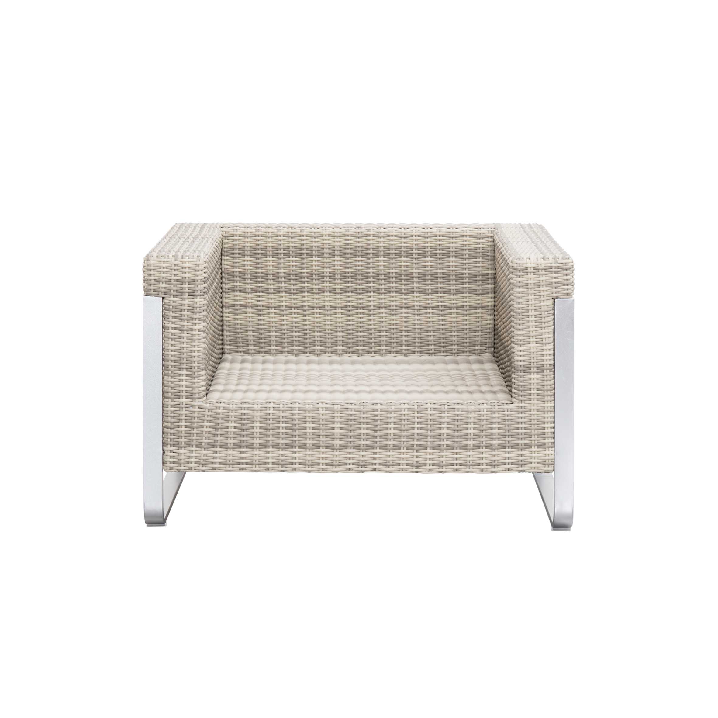 Lapè rattan sèl sofa S4