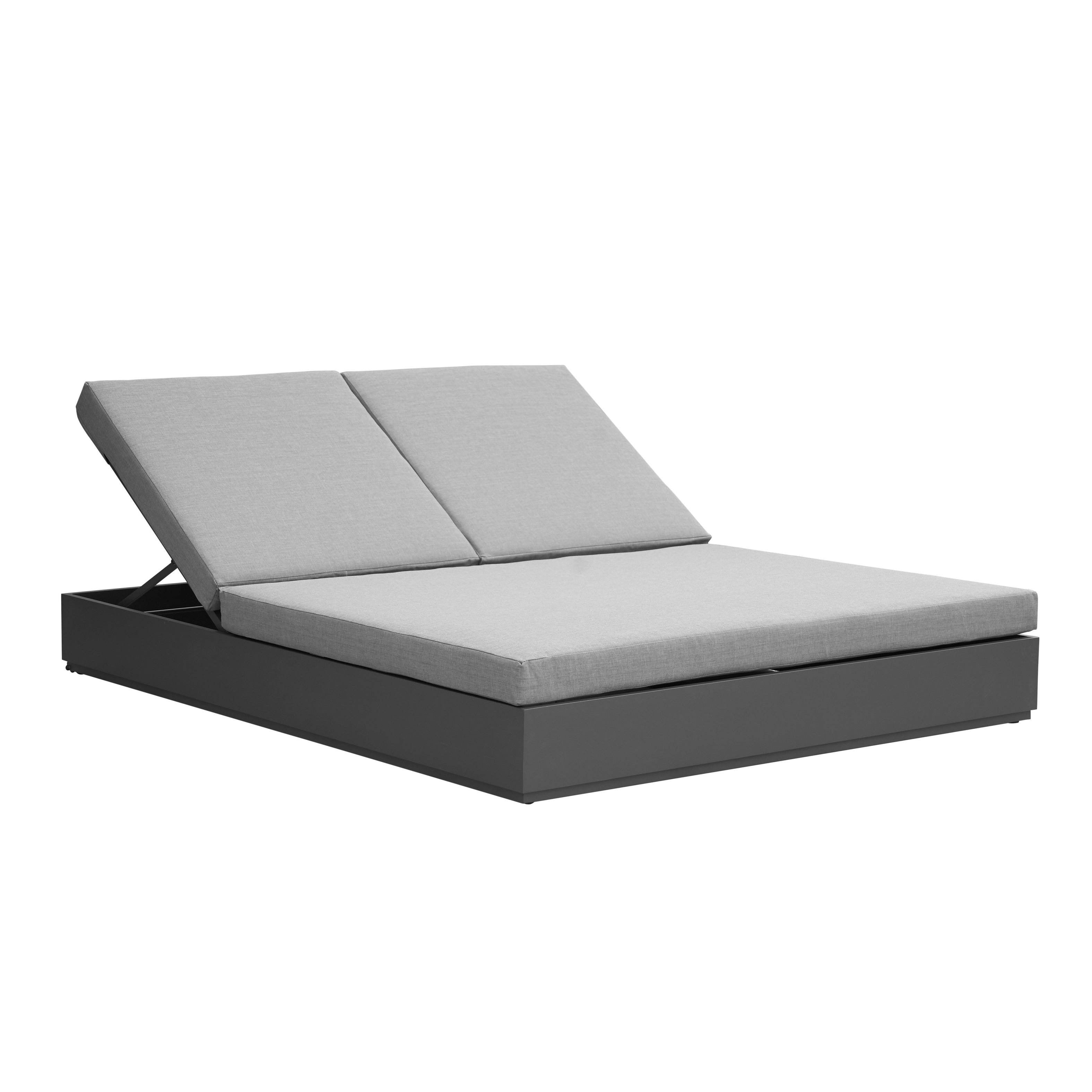 #Aluminium-Tagesbett für den Außenbereich mit Kissen #Gartenmöbel #Bistromöbel #Resortmöbel