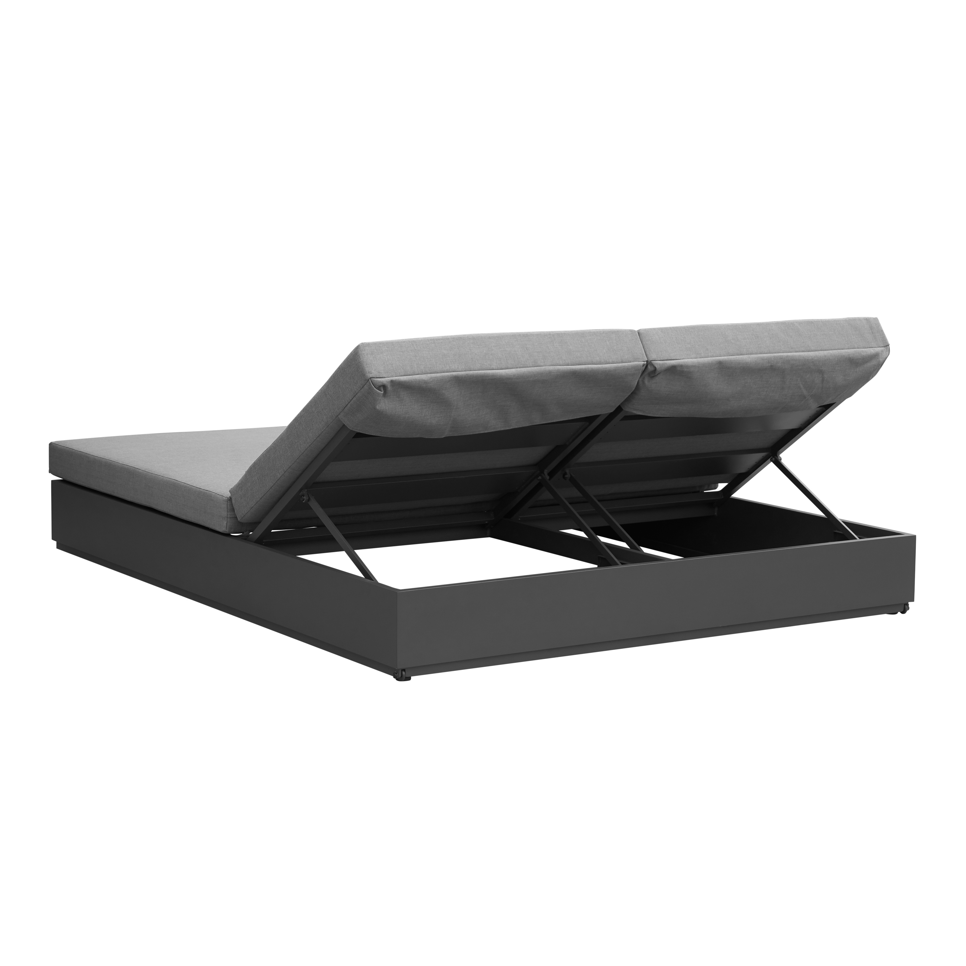 #Udendørs aluminium daybed med pude #Havemøbler #Bistromøbler # Resortmøbler