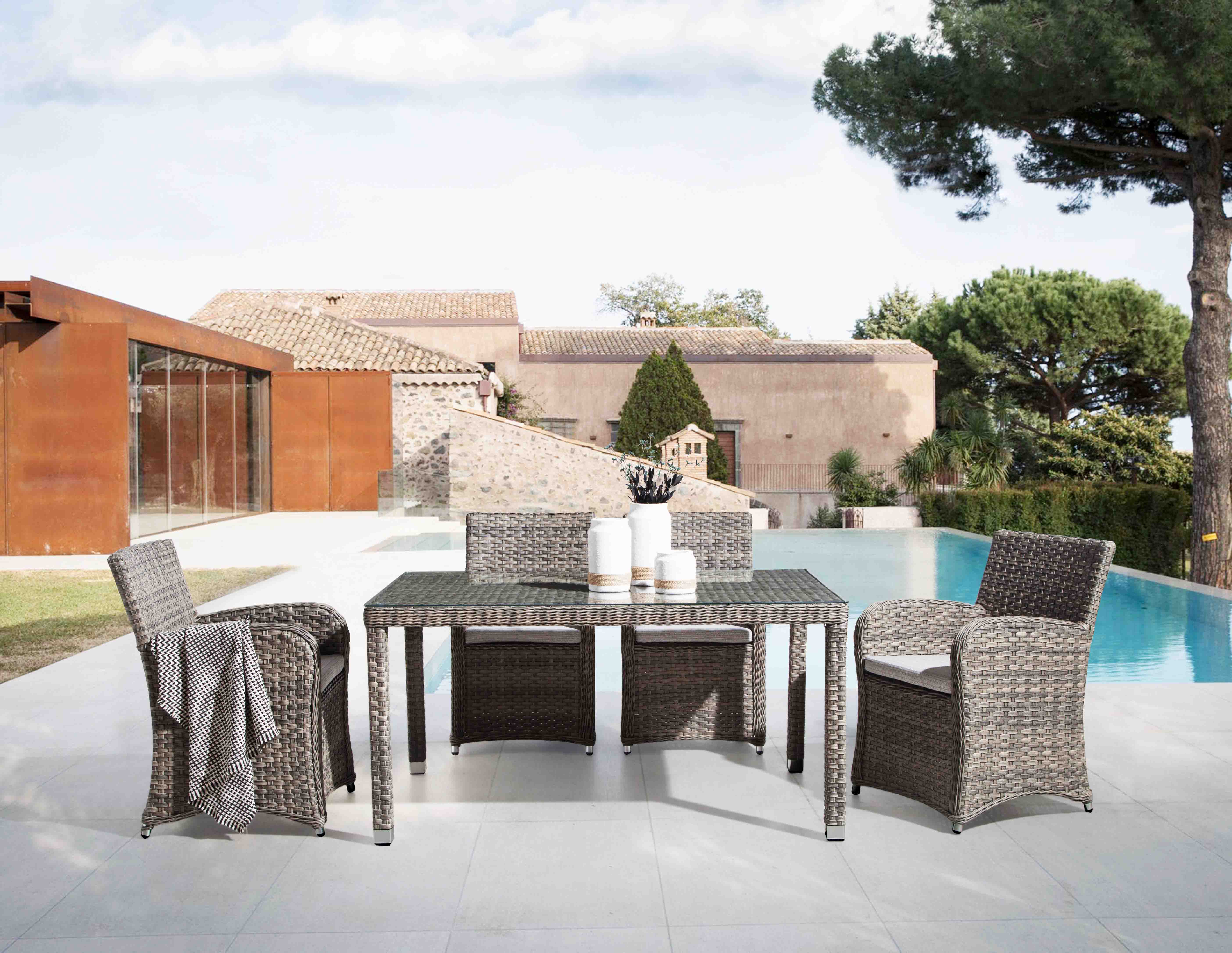 Sea rattan dining set S1