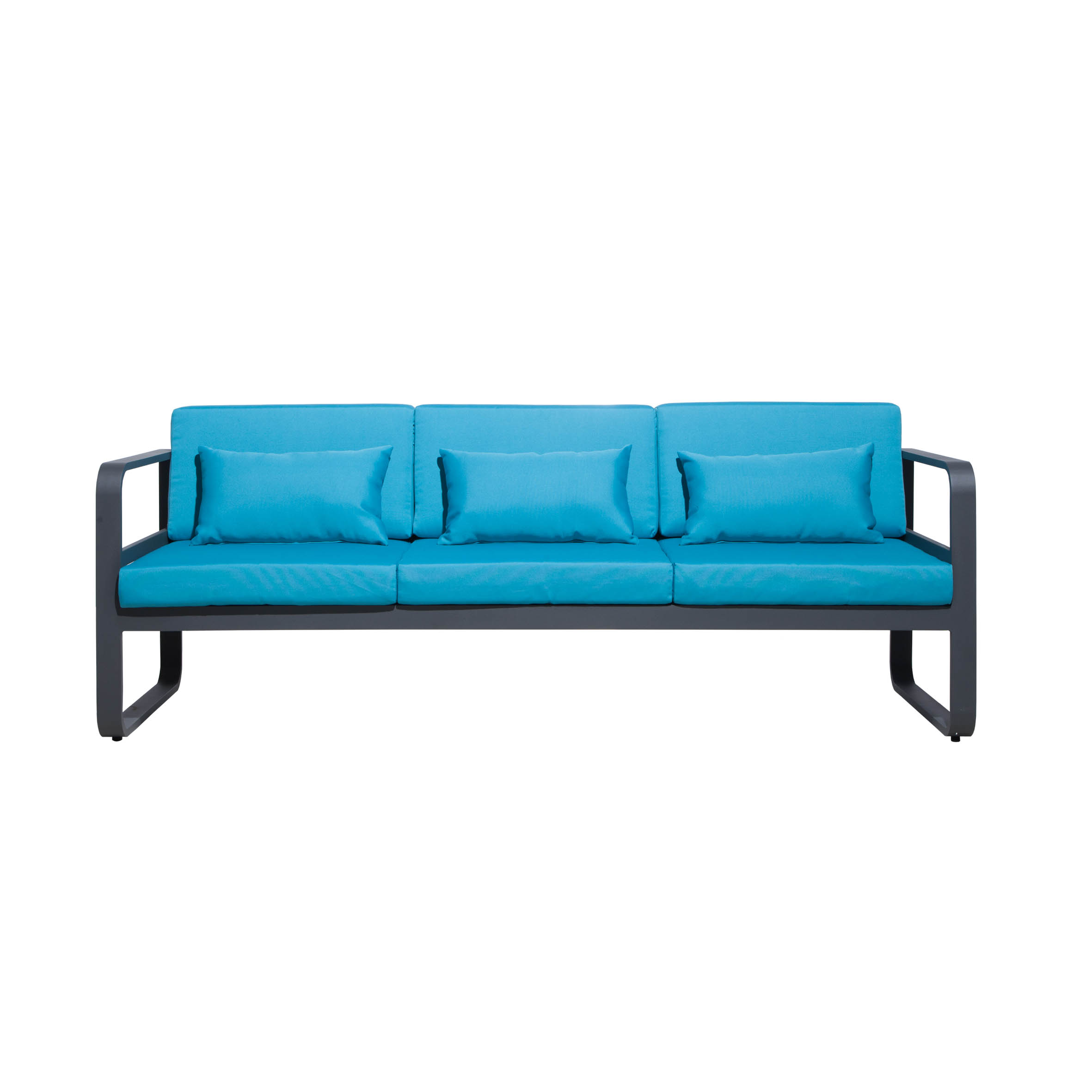 Sezon aluminium.Sofa 3-osobowa S2