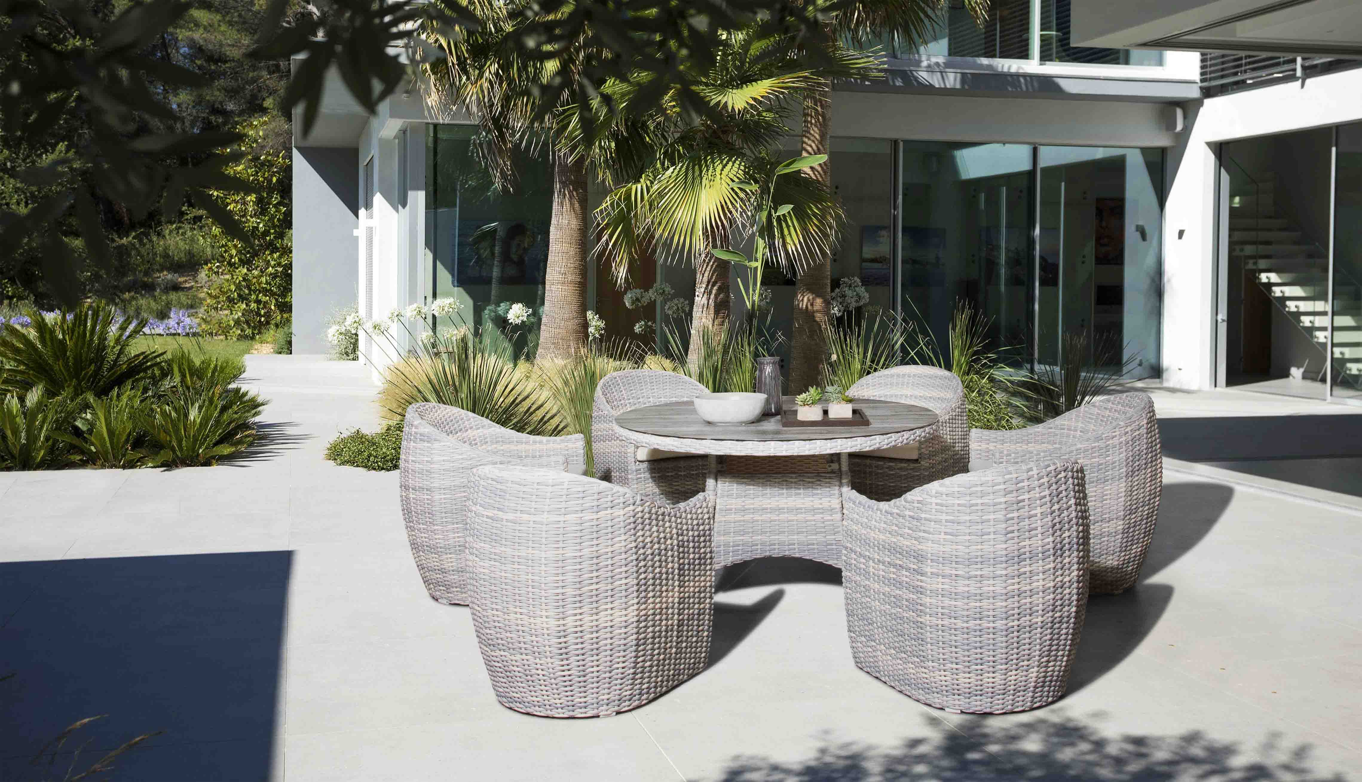 Sky rattan dining set S3