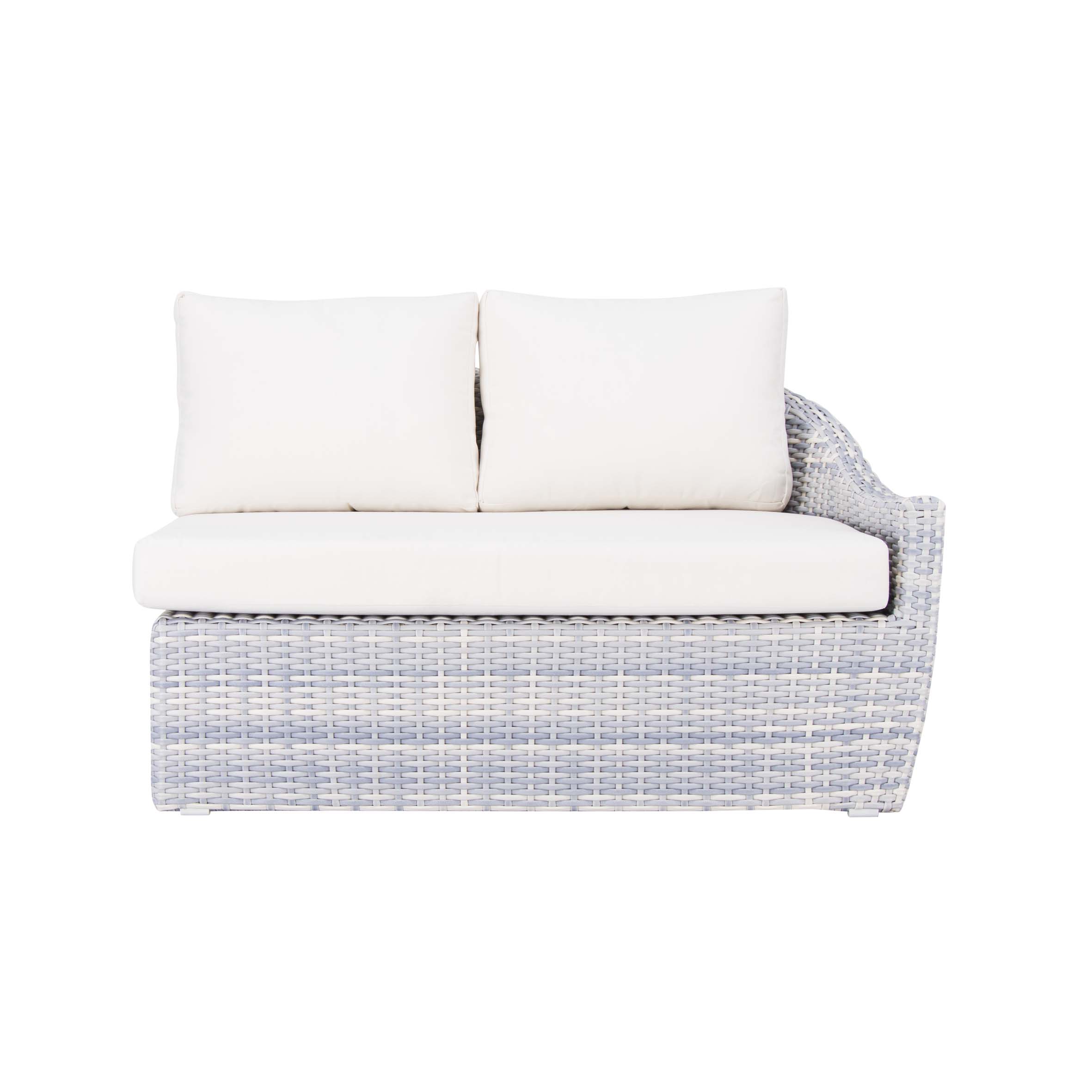 Sky rattan braich chwith soffa 2-sedd S2