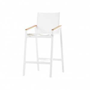 Snow white bar stool (poly wood) S1