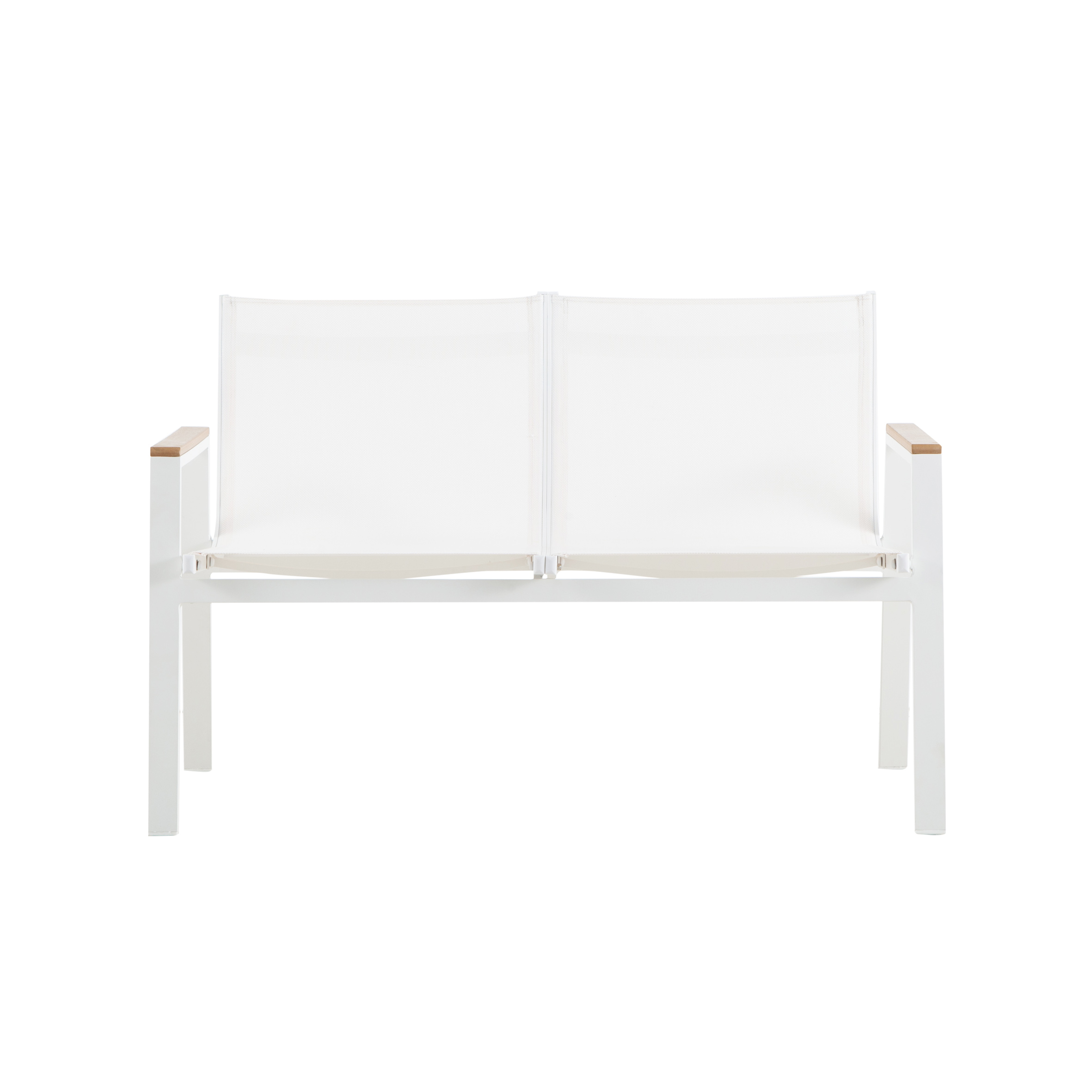 Snow white double sofa (Poly wood) S1