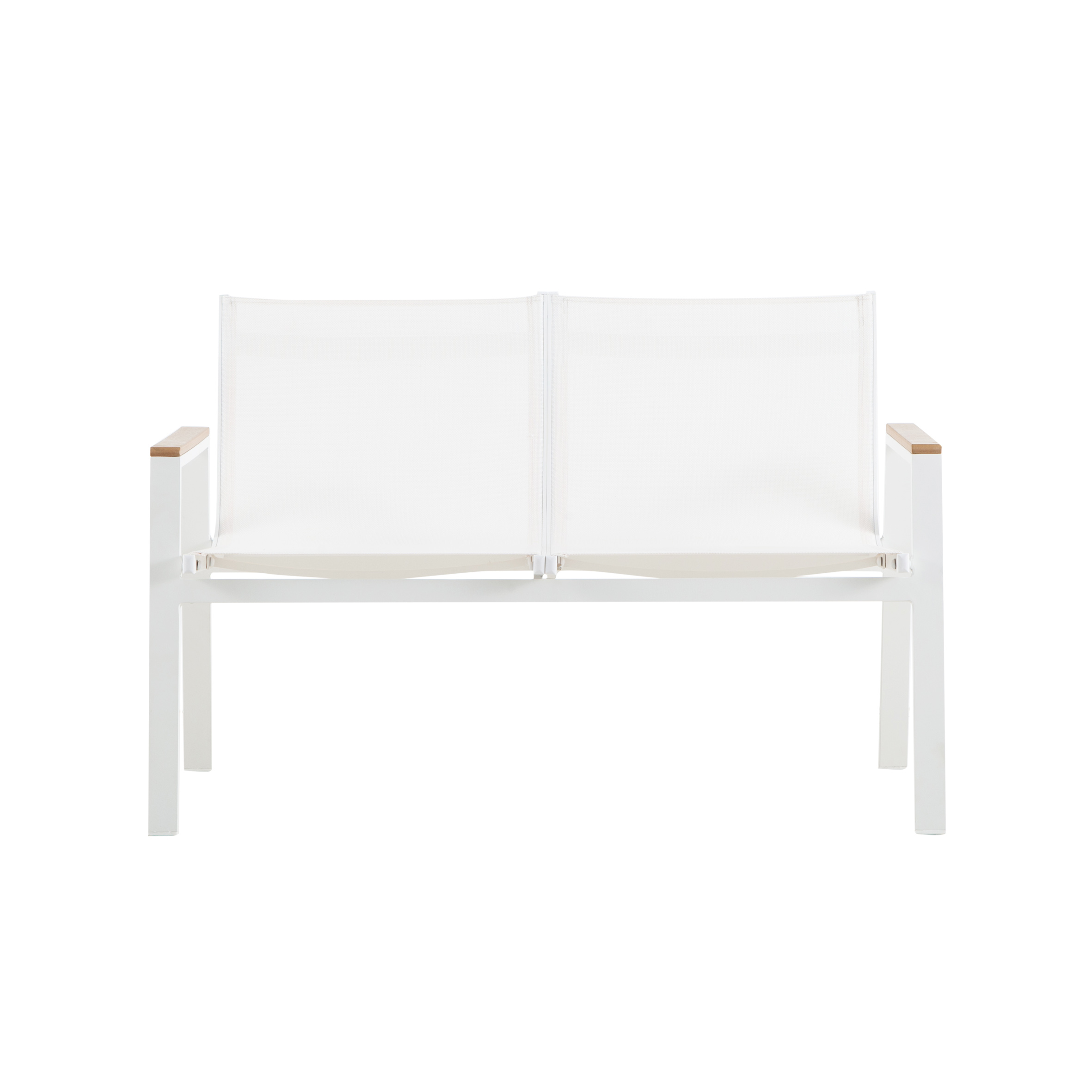 Snow white double sofa (Poly huni) S1