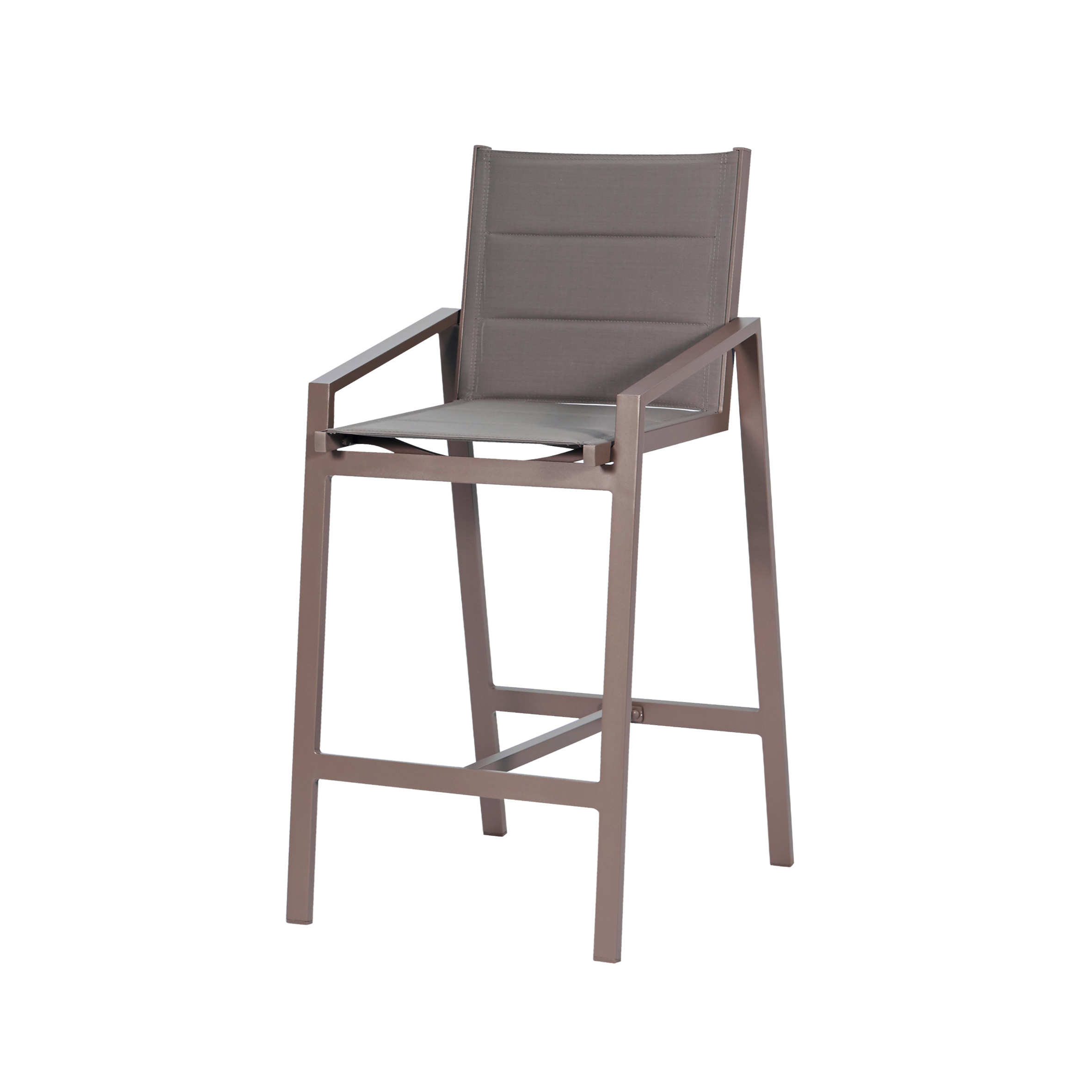 Білосніжний текстильний барний стілець S1