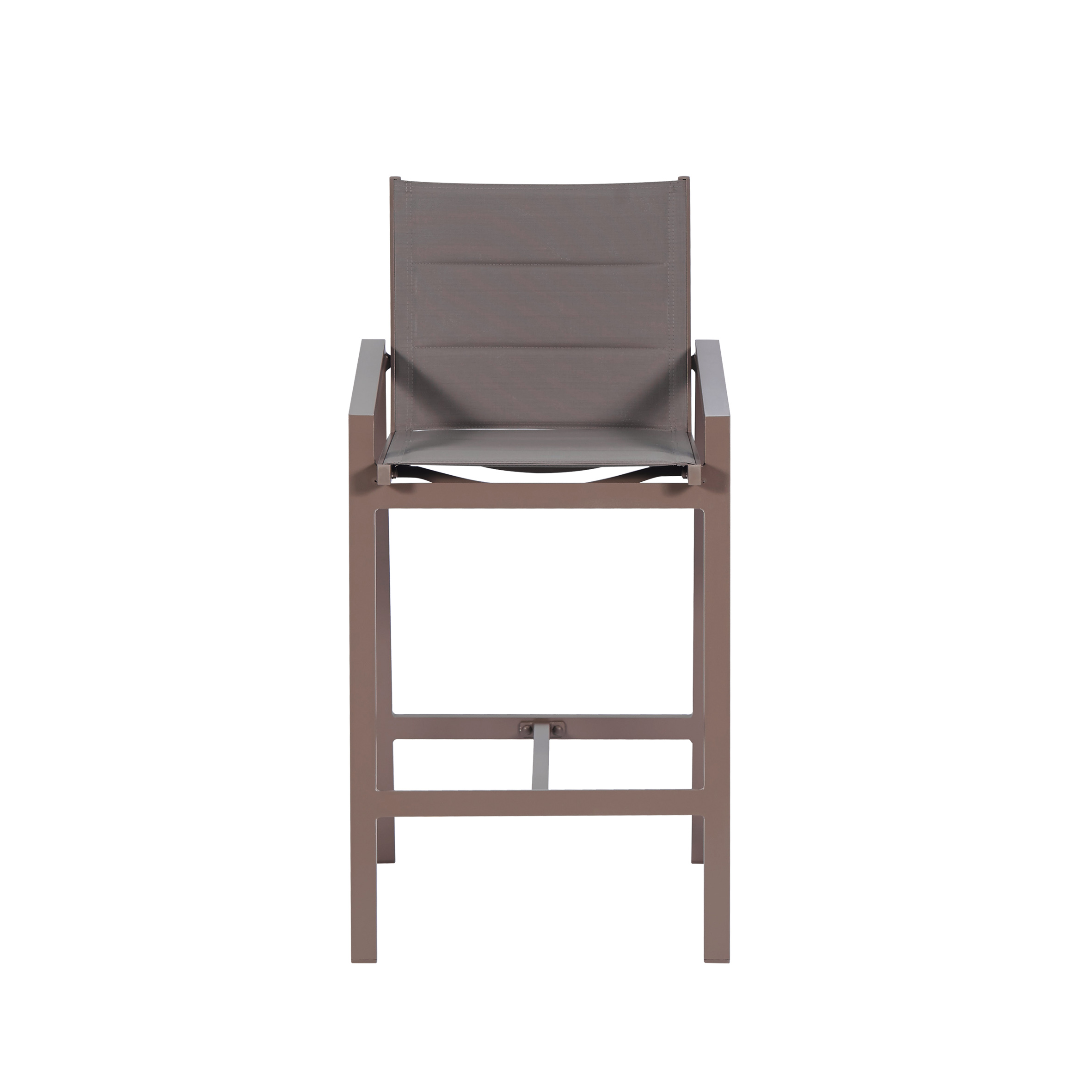 Білосніжний текстильний барний стілець S2
