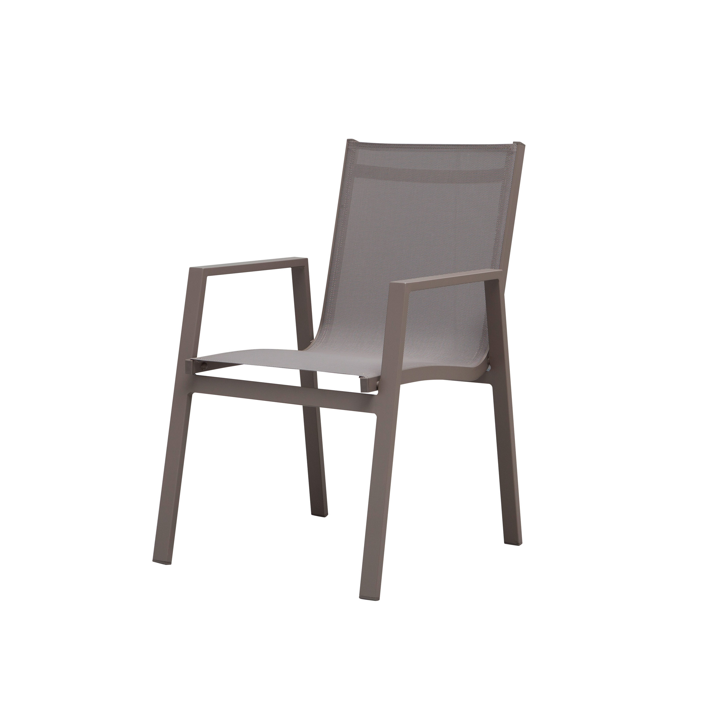 Белоснежный текстильный обеденный стул S6
