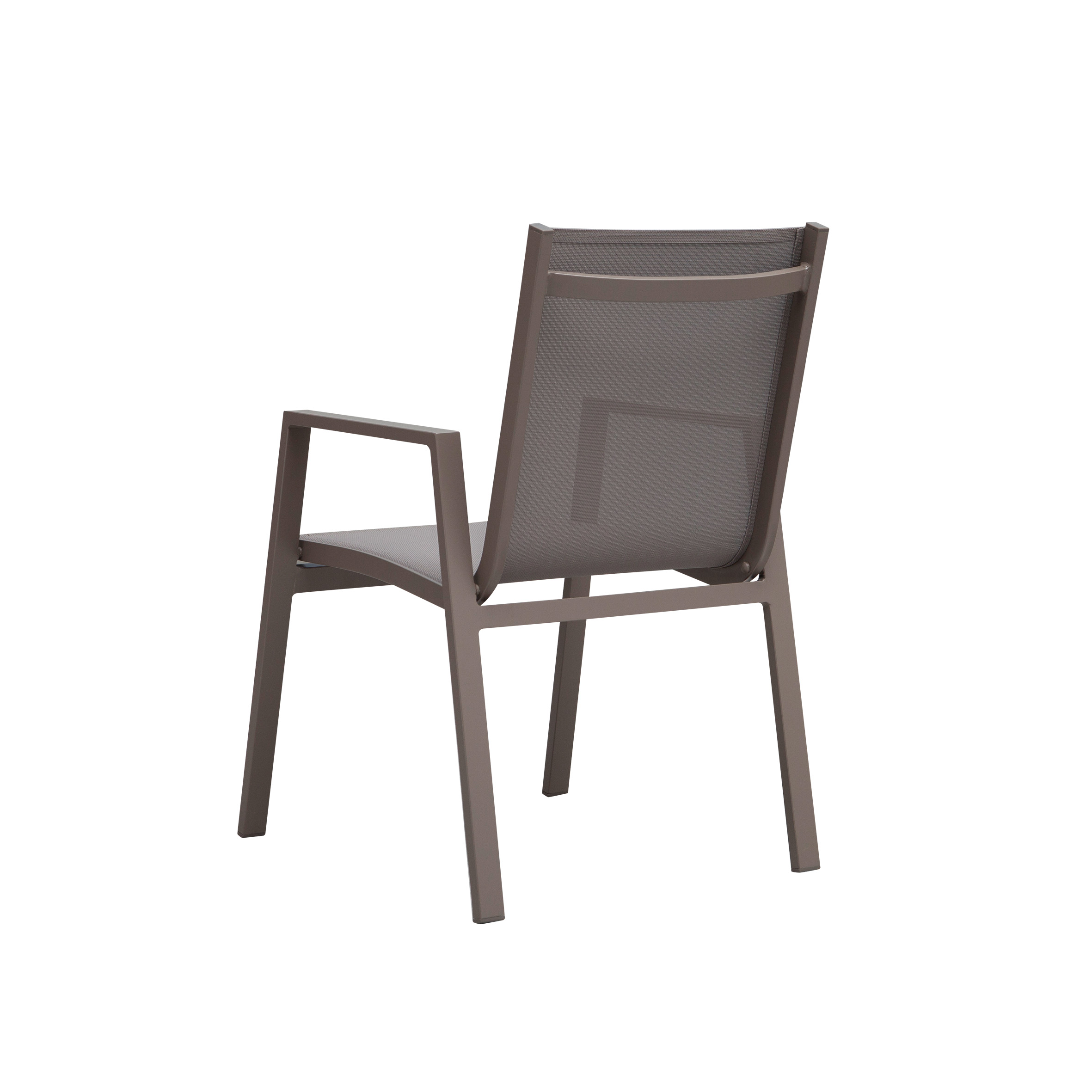 Белоснежный текстильный обеденный стул S7