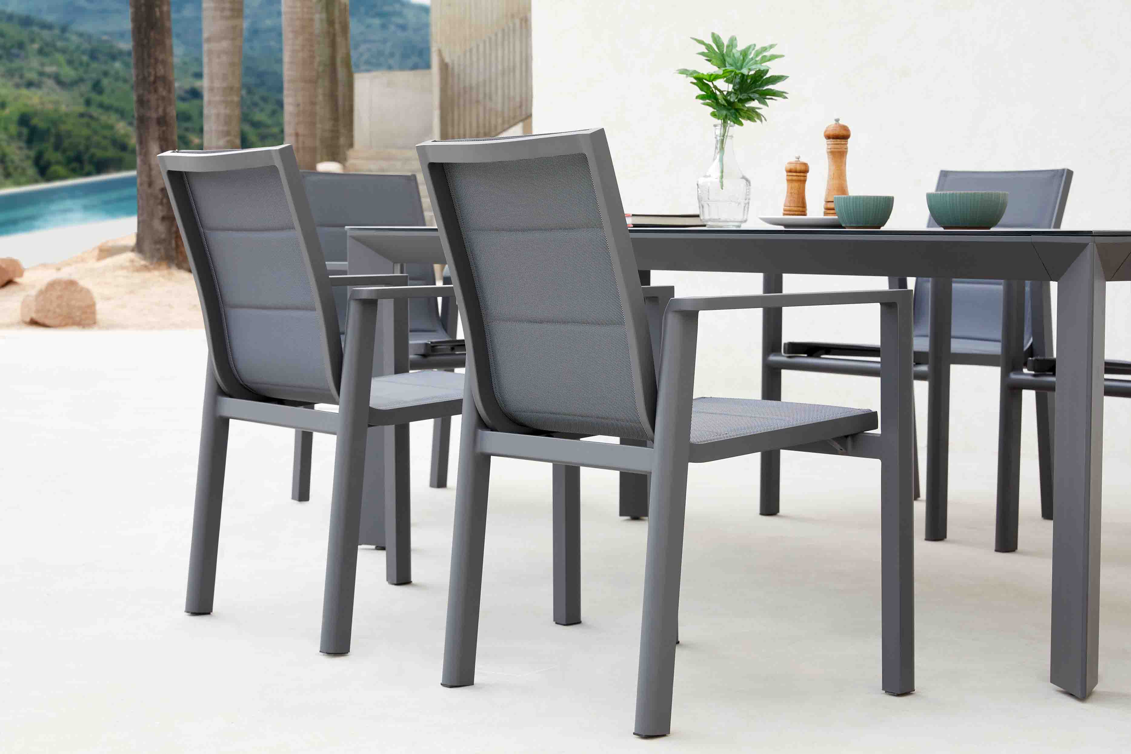 Zeus textile dining chair D2