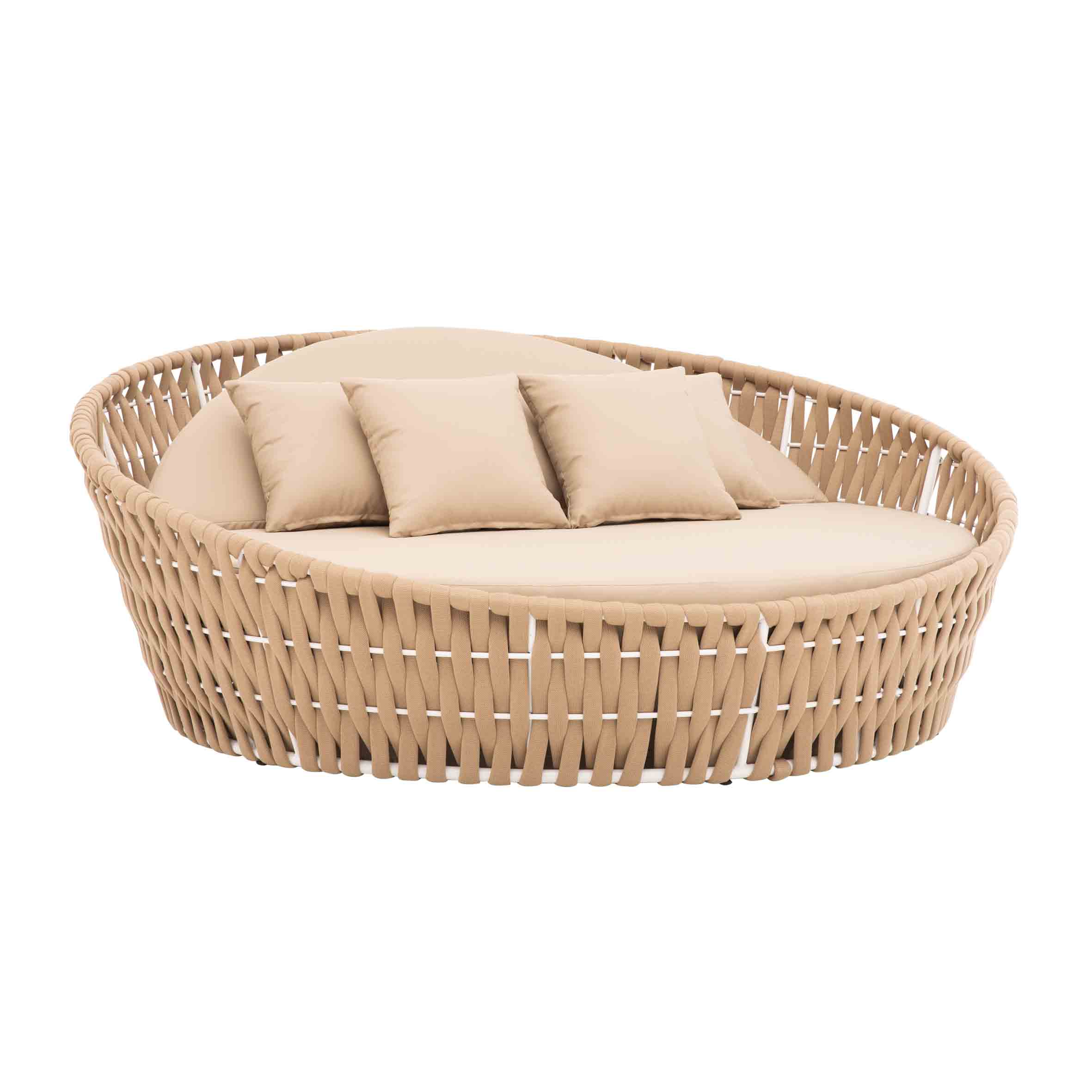 Art rope round daybed S3