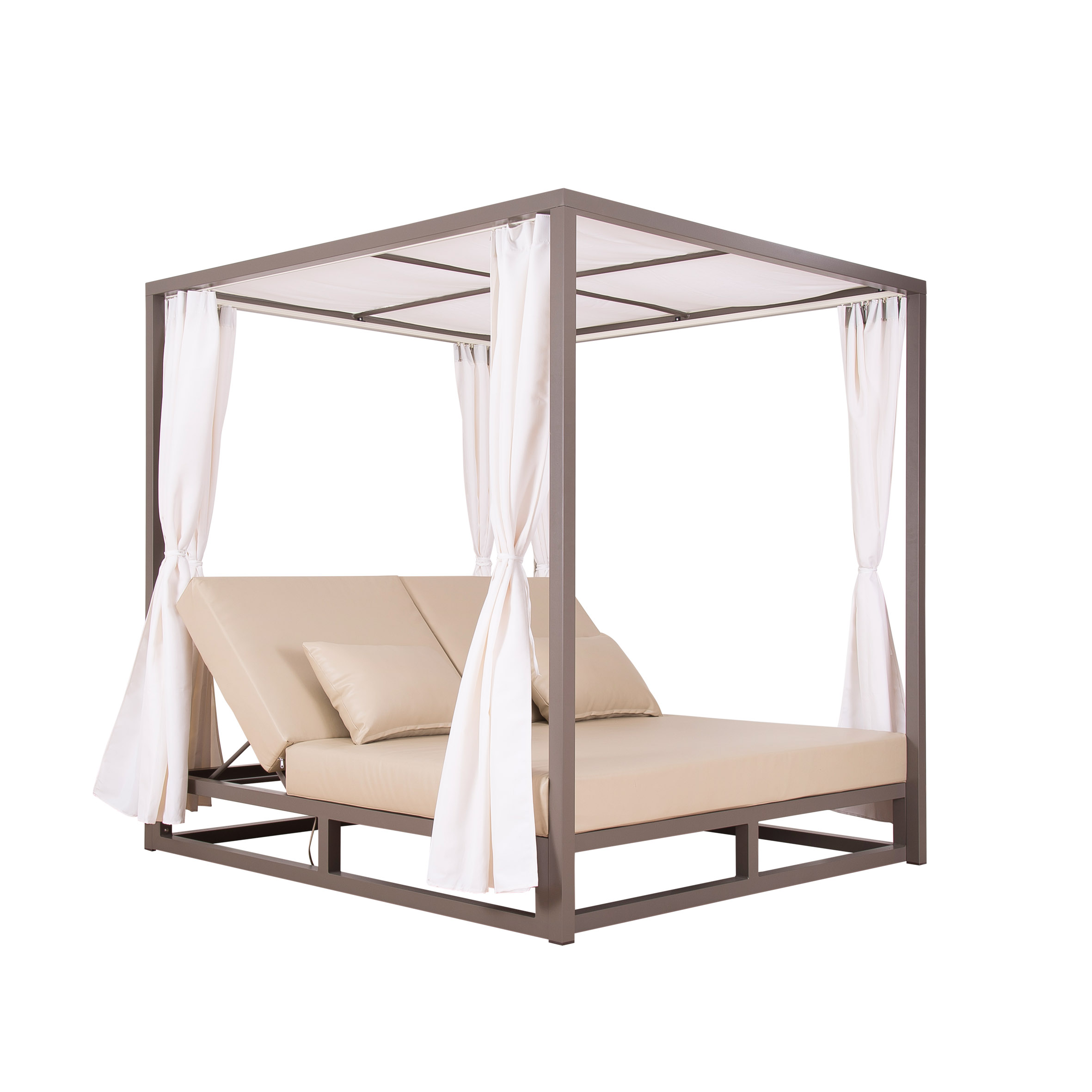 Ice alu. daybed with curtain S1