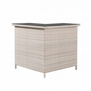 Ideal rattan corner bar table S1