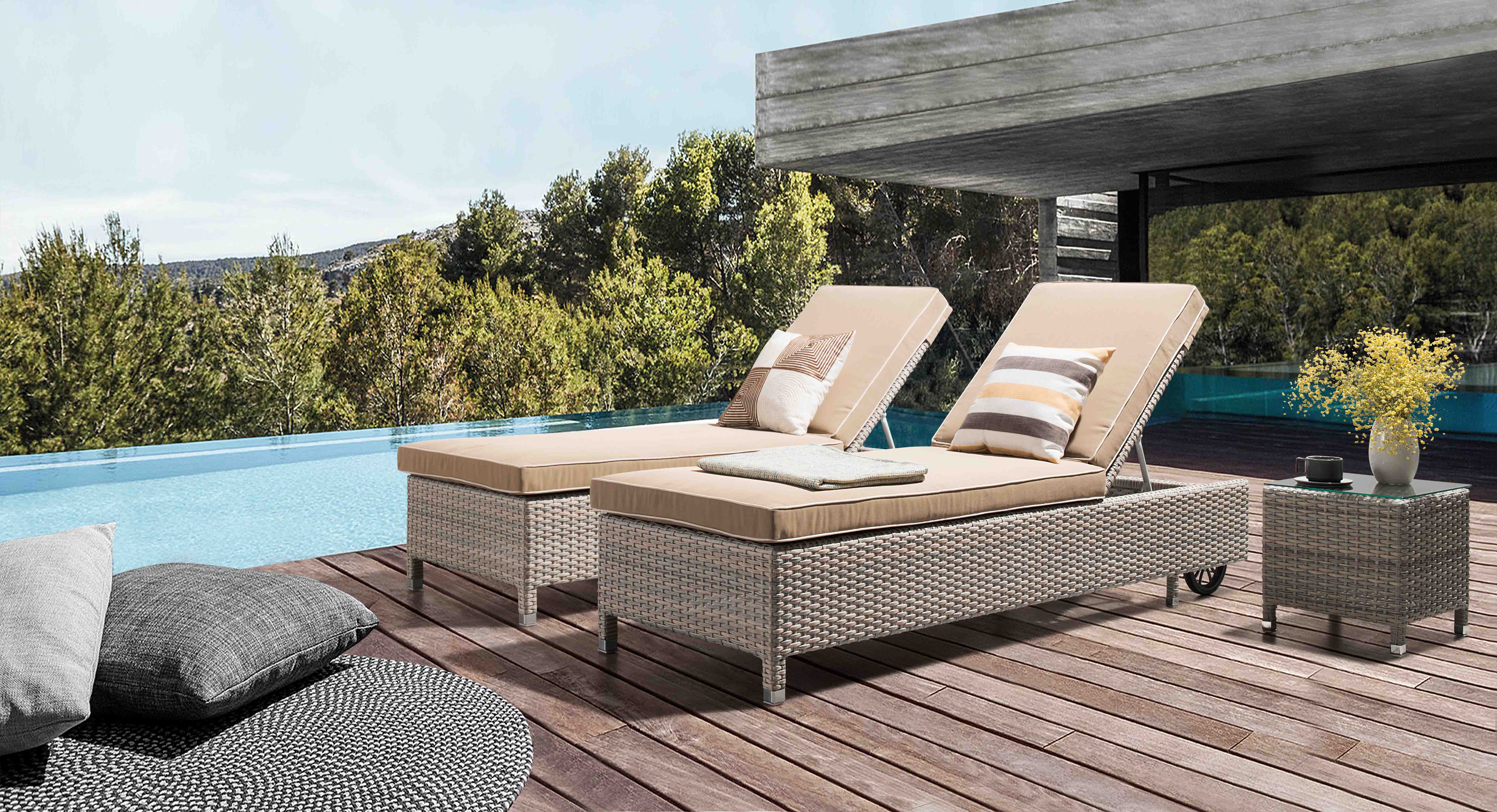Ideal rattan lounge S3