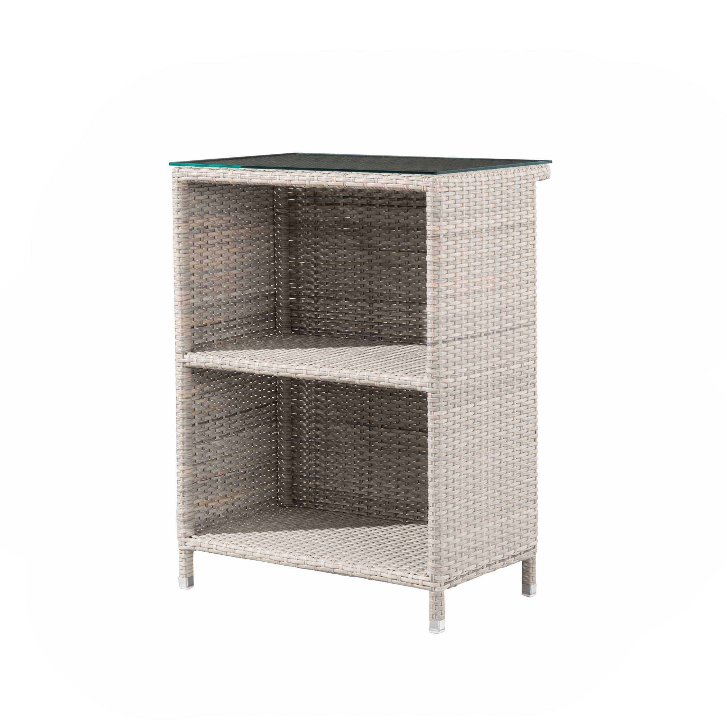 Ideal rattan square bar table S2