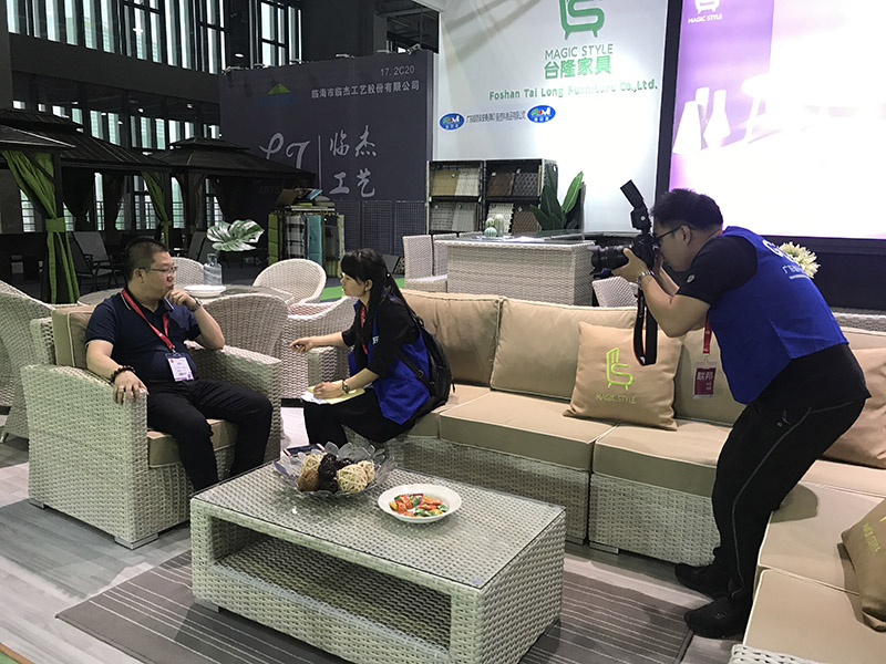 Interview site of magazine of Guangdong Outdoor Furniture Association 1