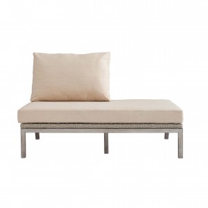 Laffey rattan armless 2-seat sofa S2