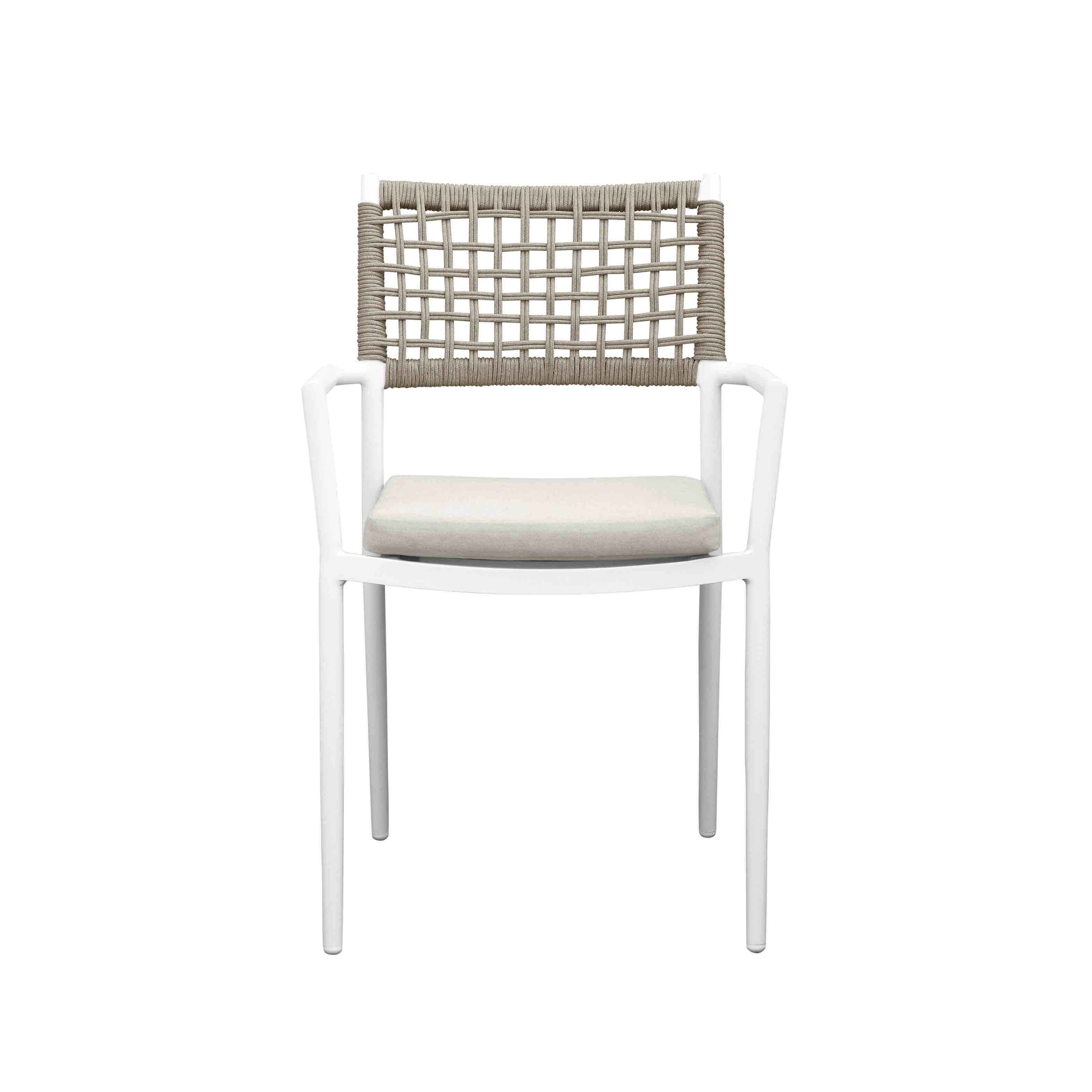 Mocha rope dining chair S3