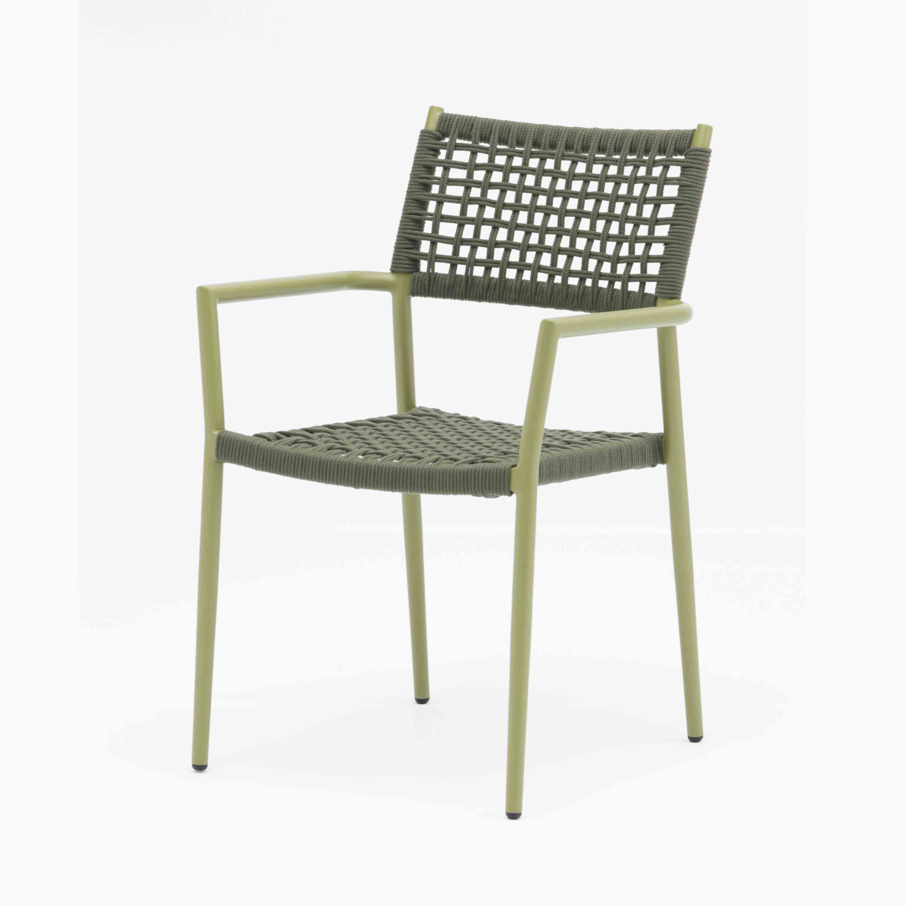 Mocha rope dining chair S7