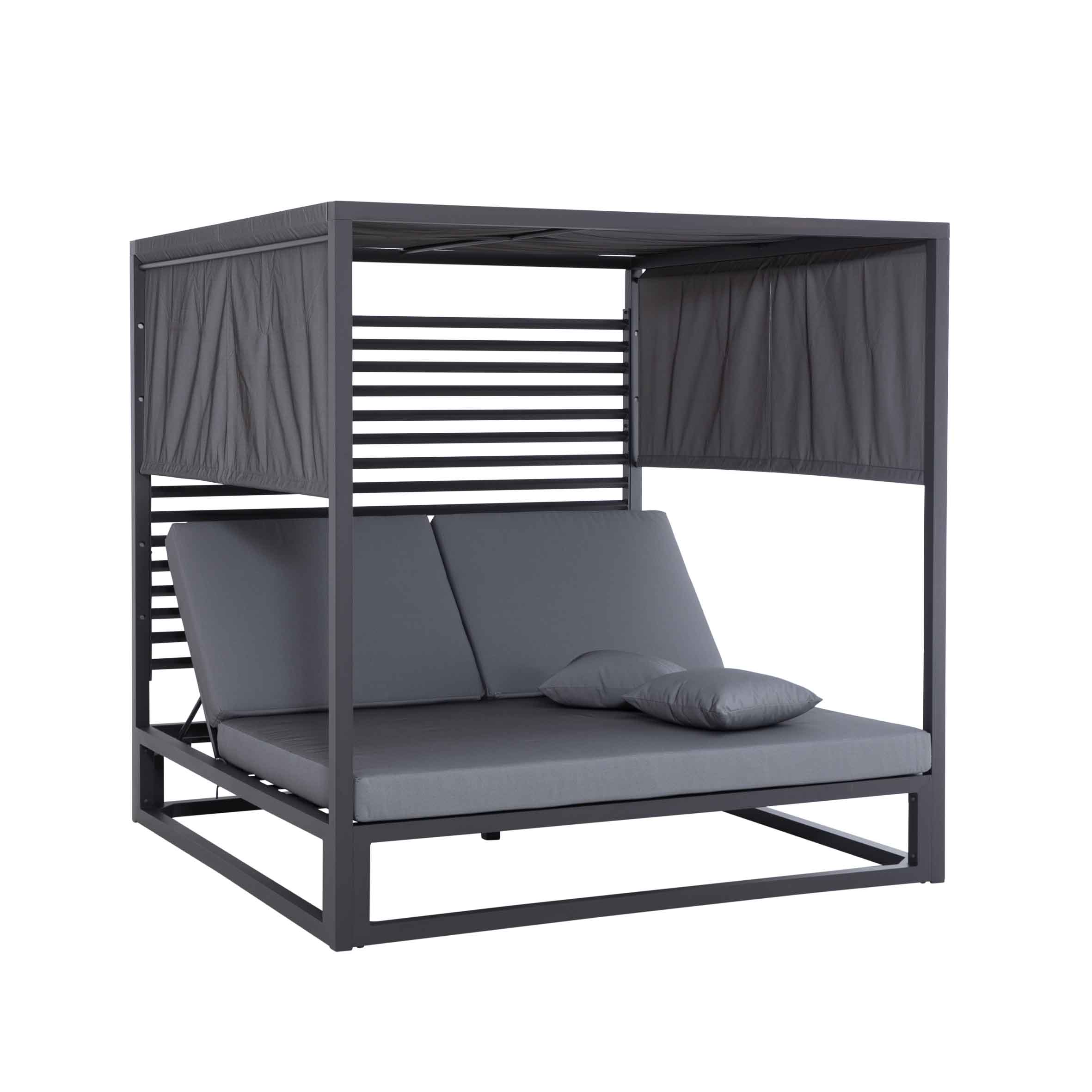 Rain daybed with panel Dark Grey S1