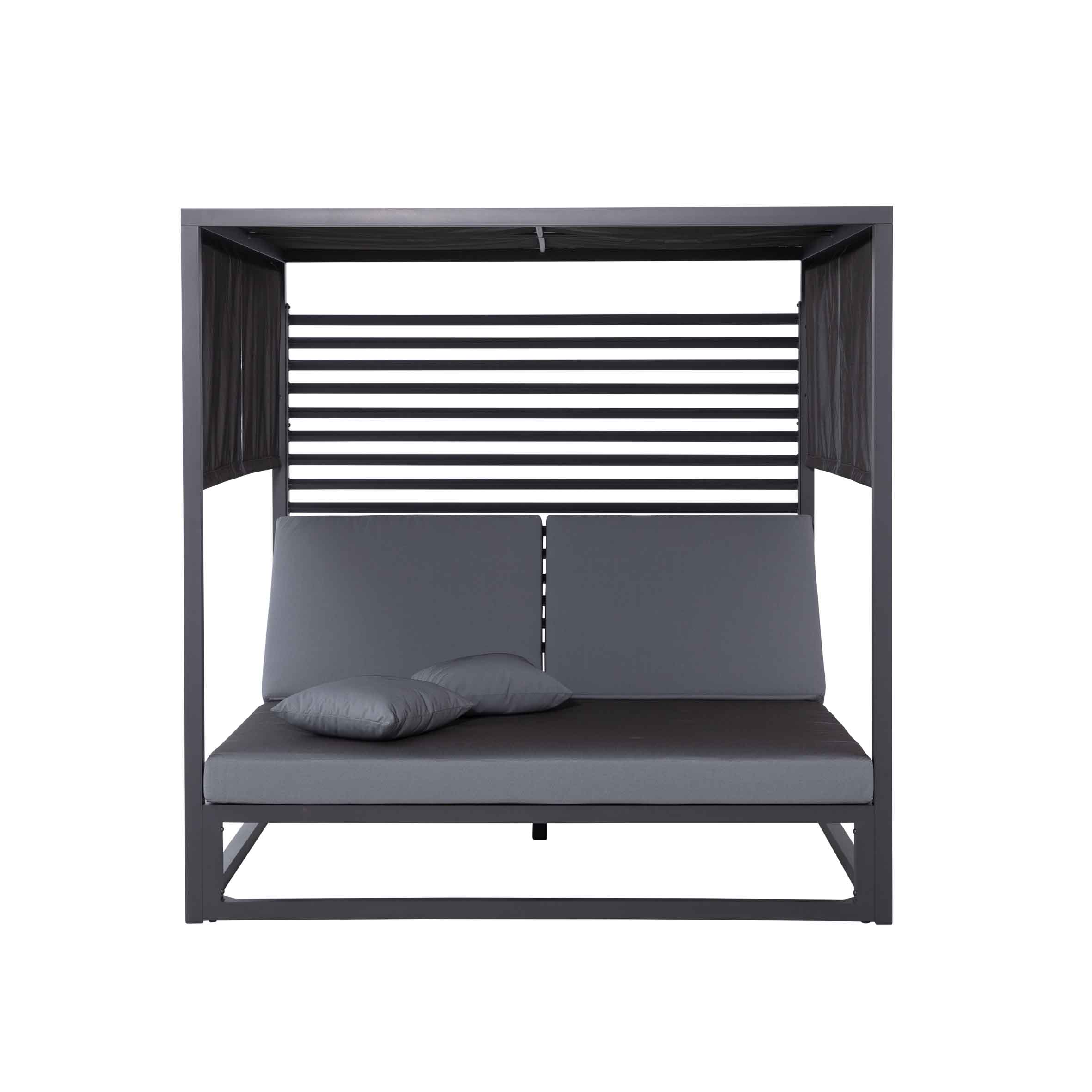 Rain daybed with panel Dark Grey S2
