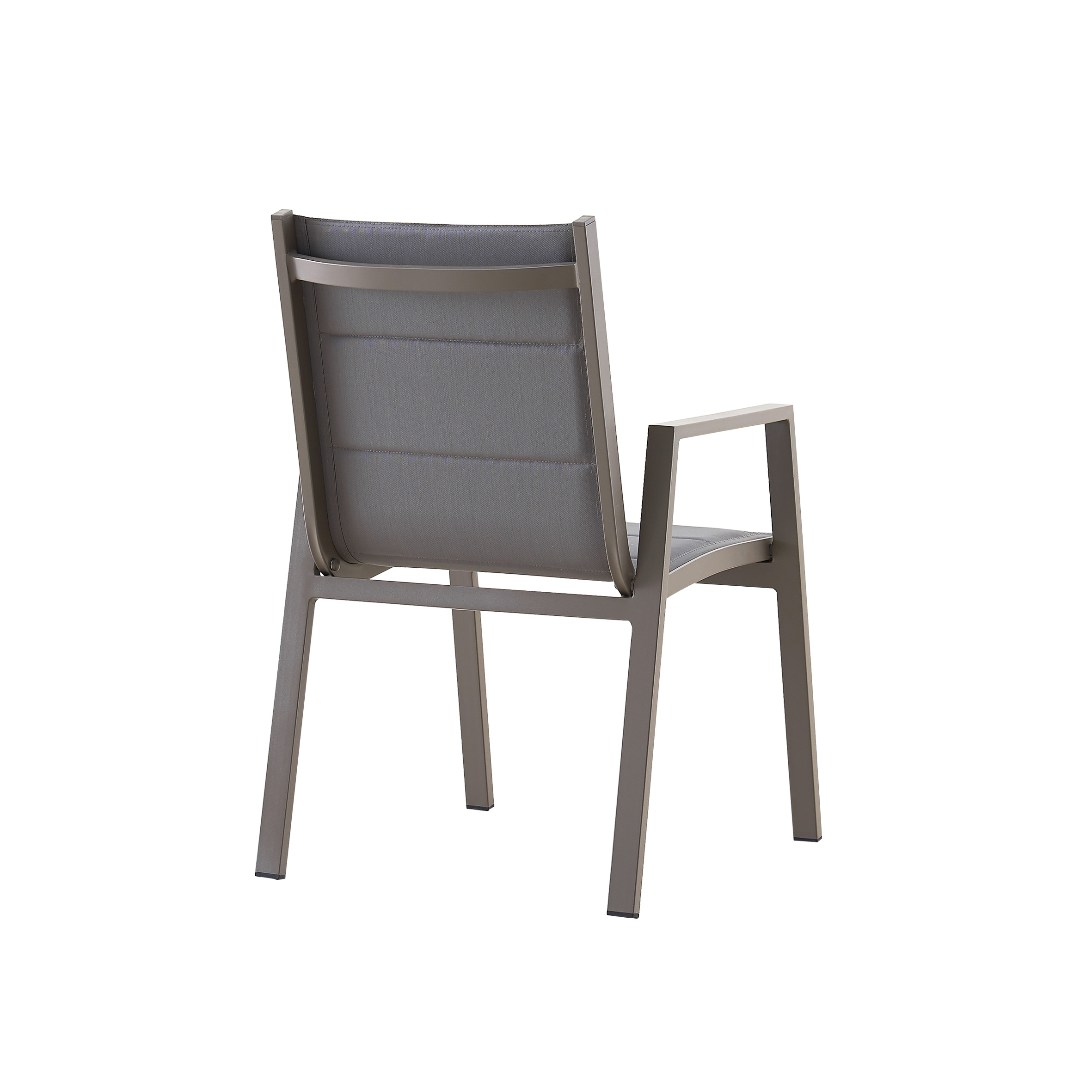Snow white textile chair S3