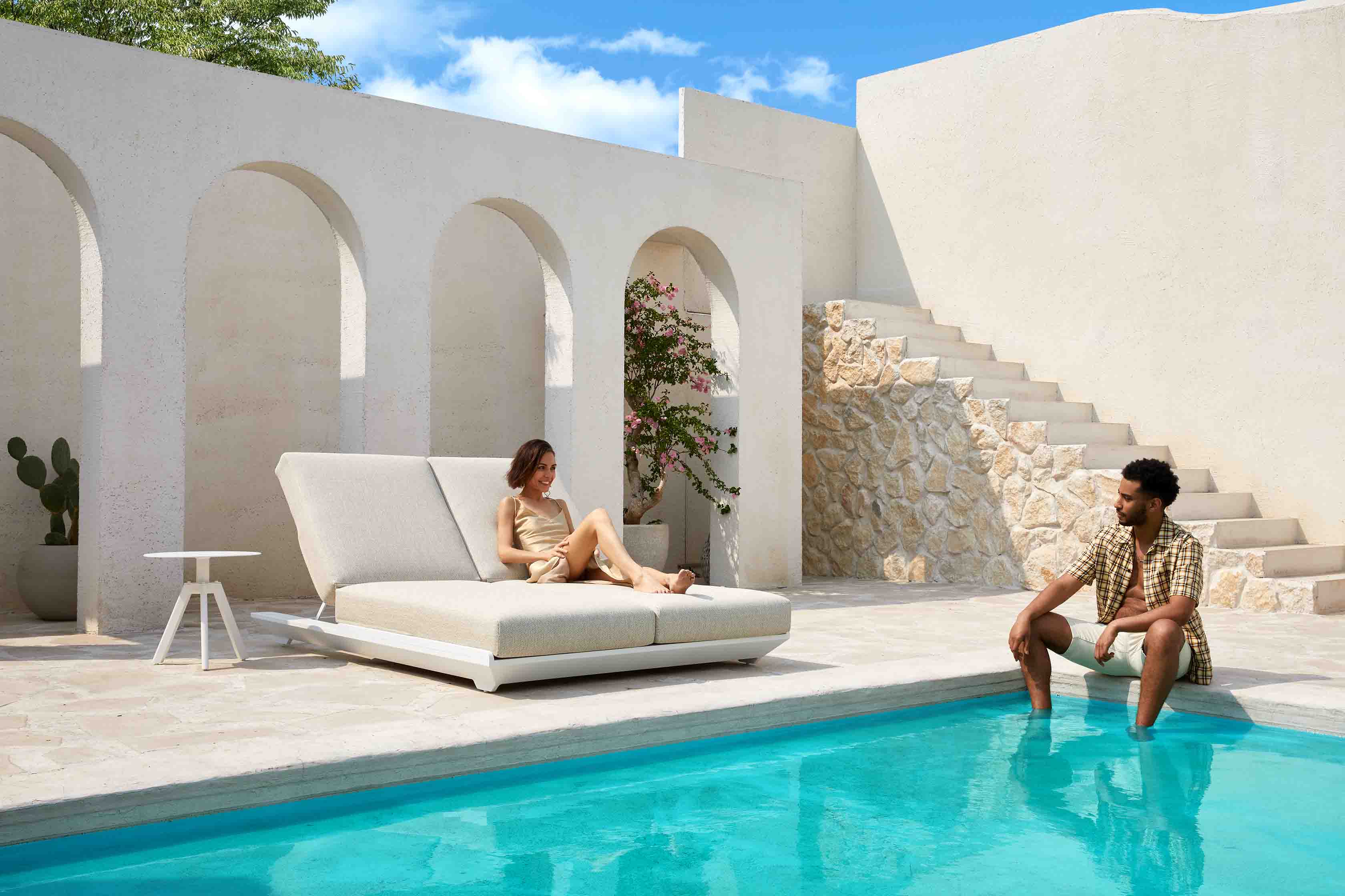 Zeus alu. double daybed S6